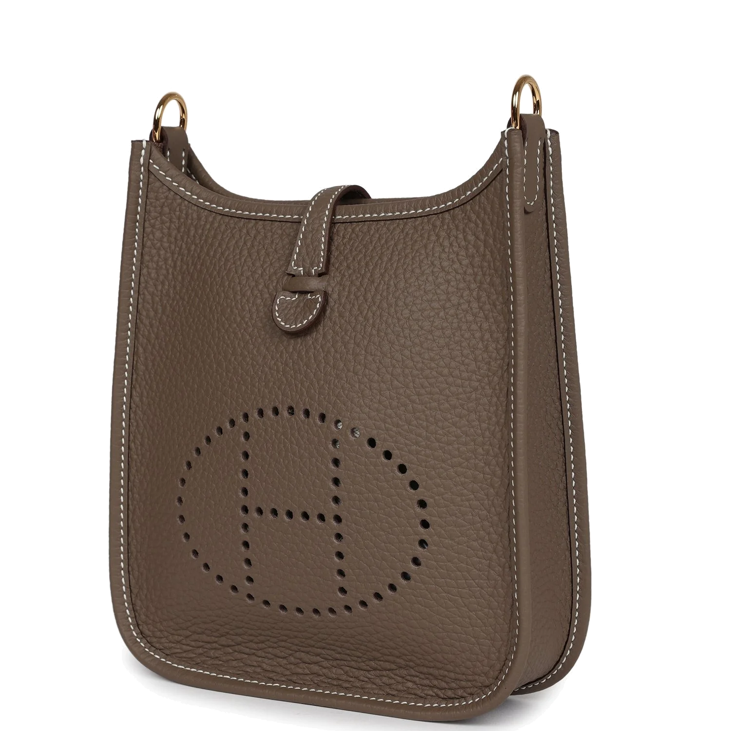 Hermes Evelyne TPM Etoupe Clemence Gold Hardware — фото 4