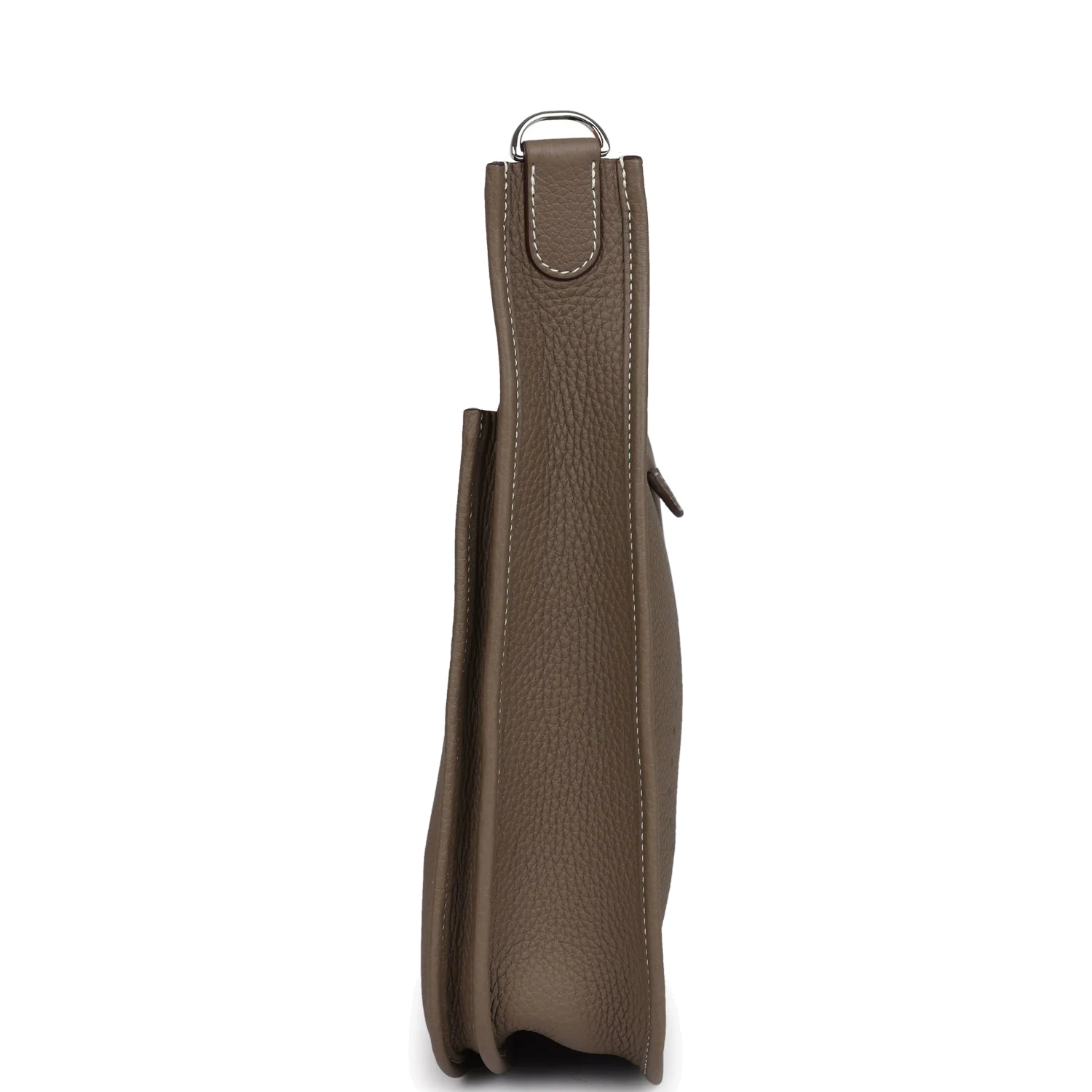 Hermes Evelyne III PM Etoupe Clemence Palladium Hardware — фото 4