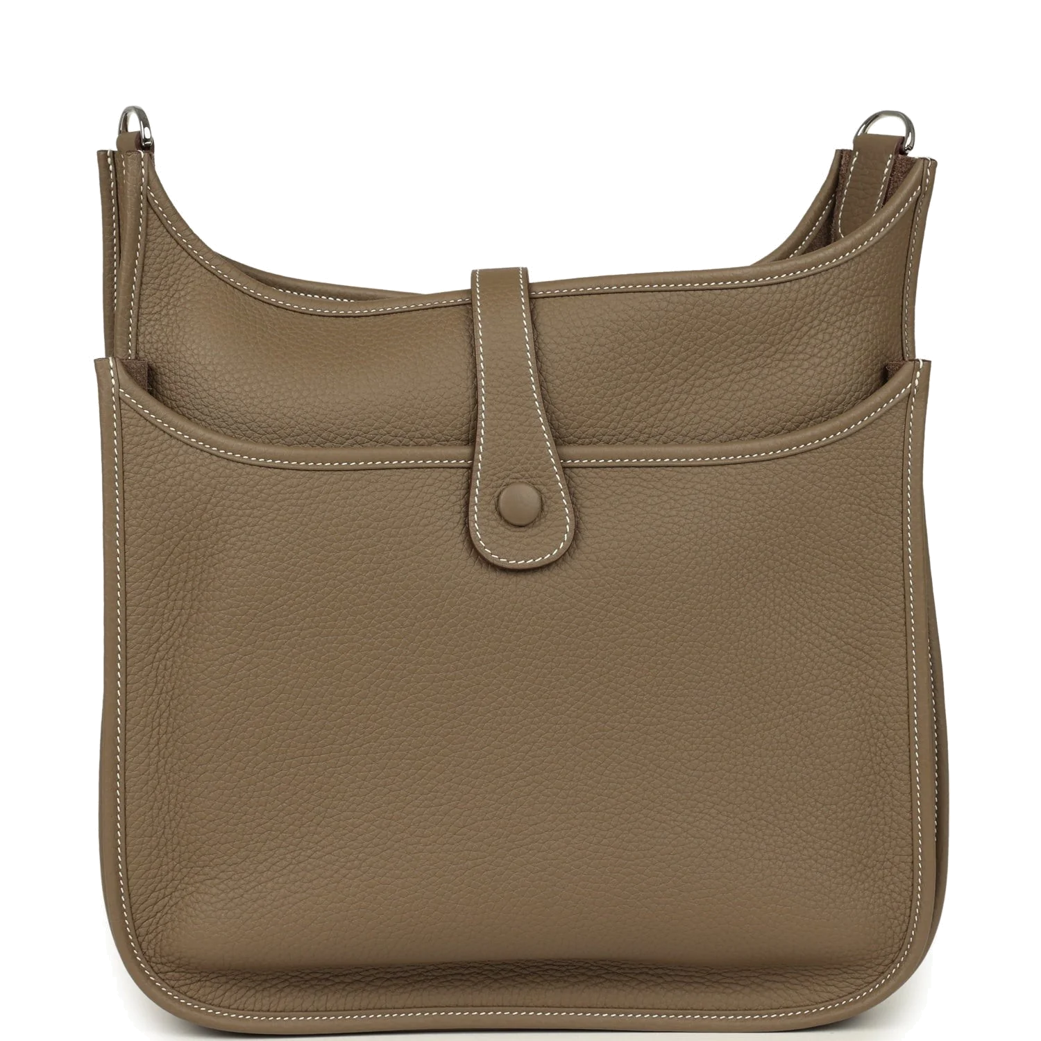 Hermes Evelyne III GM Etoupe Clemence Palladium Hardware — фото 6