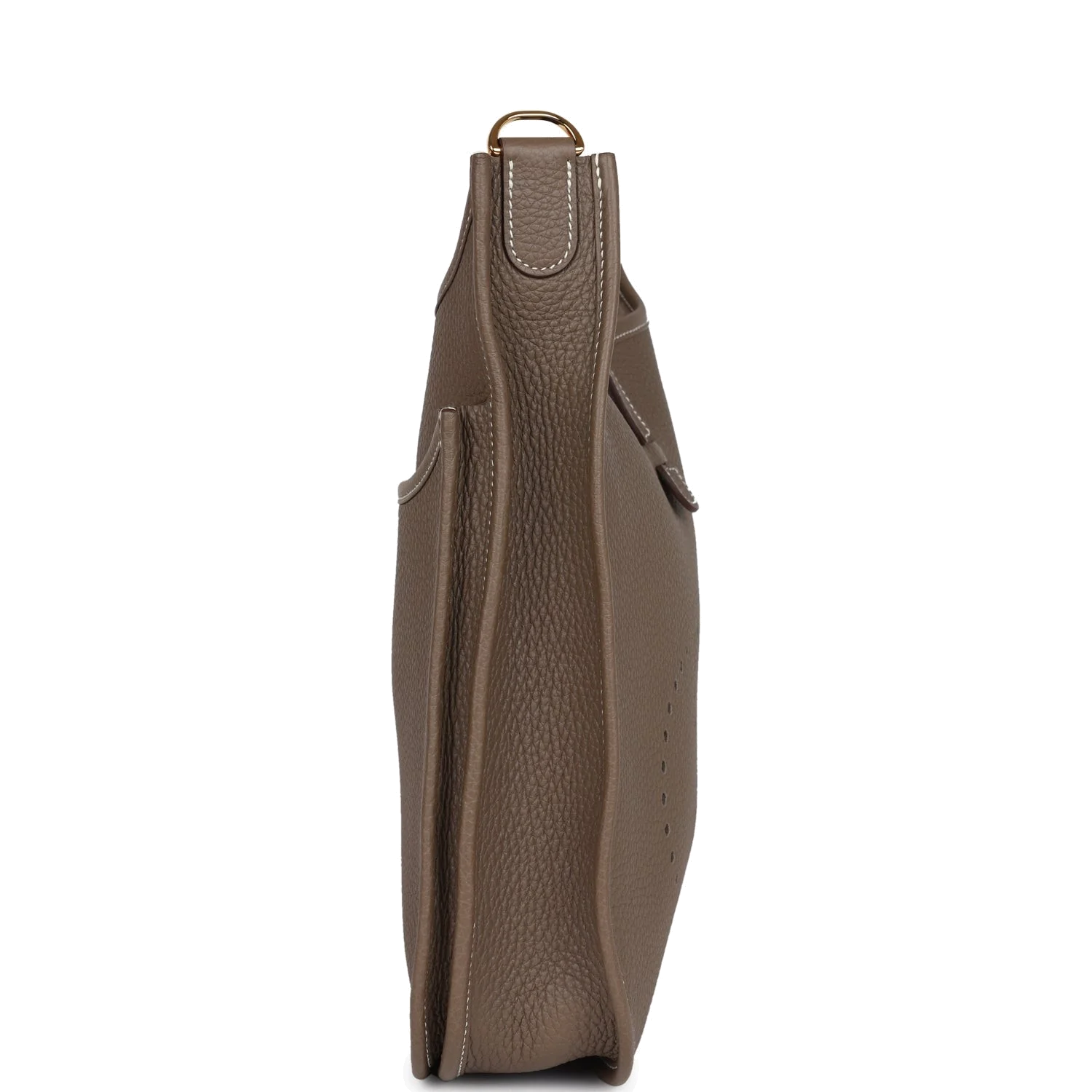 Hermes Evelyne III PM Etoupe Clemence Gold Hardware — фото 4