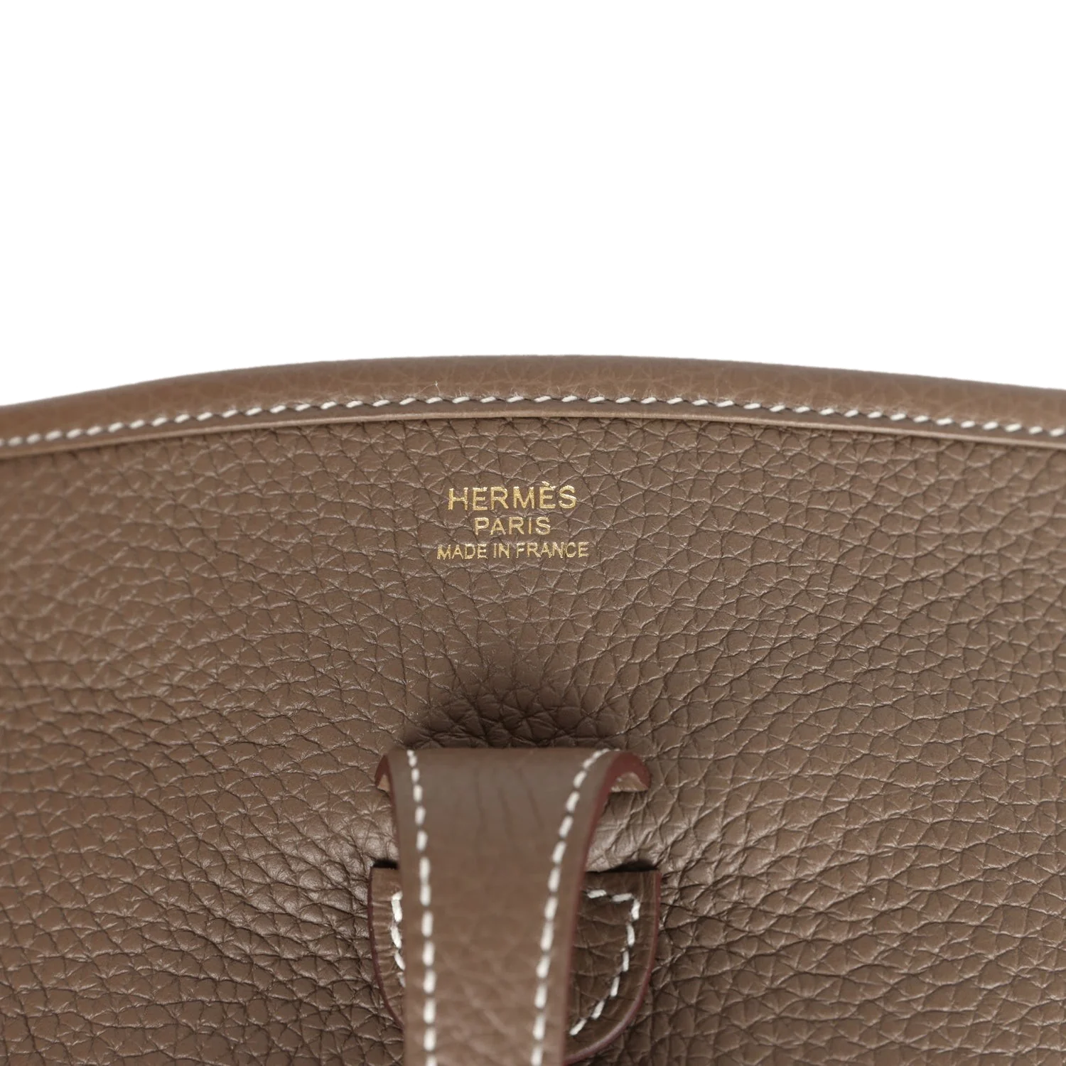 Hermes Evelyne III PM Etoupe Clemence Gold Hardware — фото 8