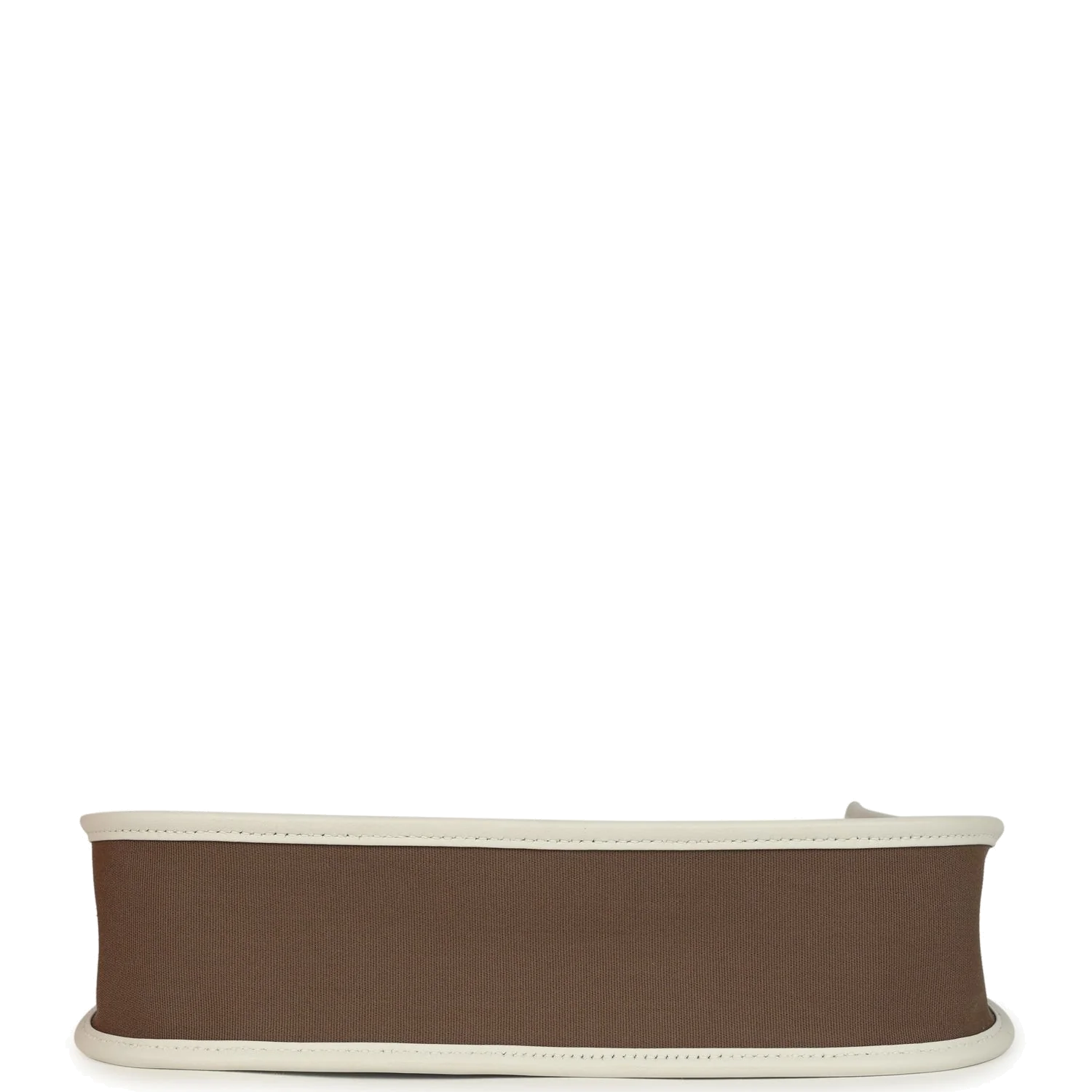 Hermes Neo Evelyne PM Etoupe Officier Canvas and Gris Pale Swift Palladium Hardware — фото 7