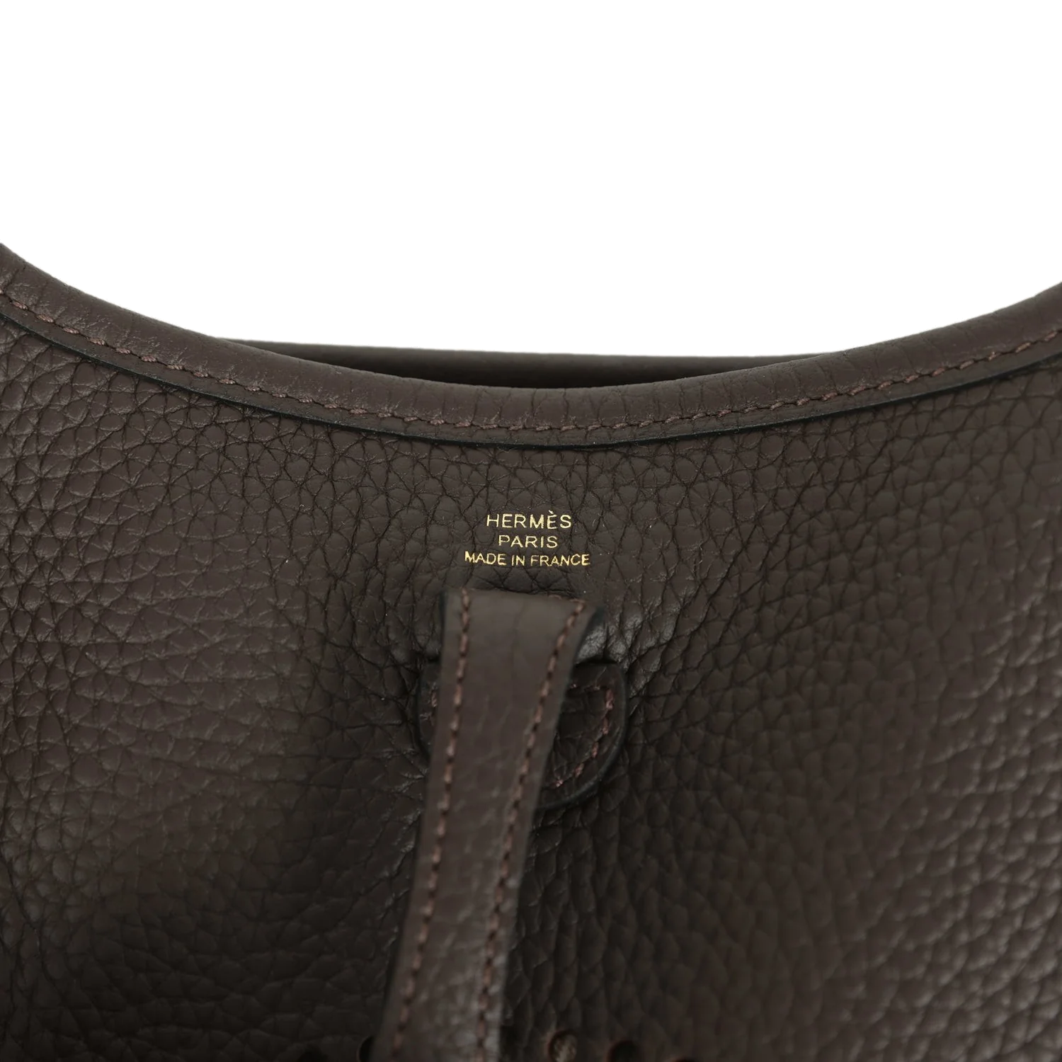 Hermes Evelyne TPM Ebene Clemence Gold Hardware — фото 8