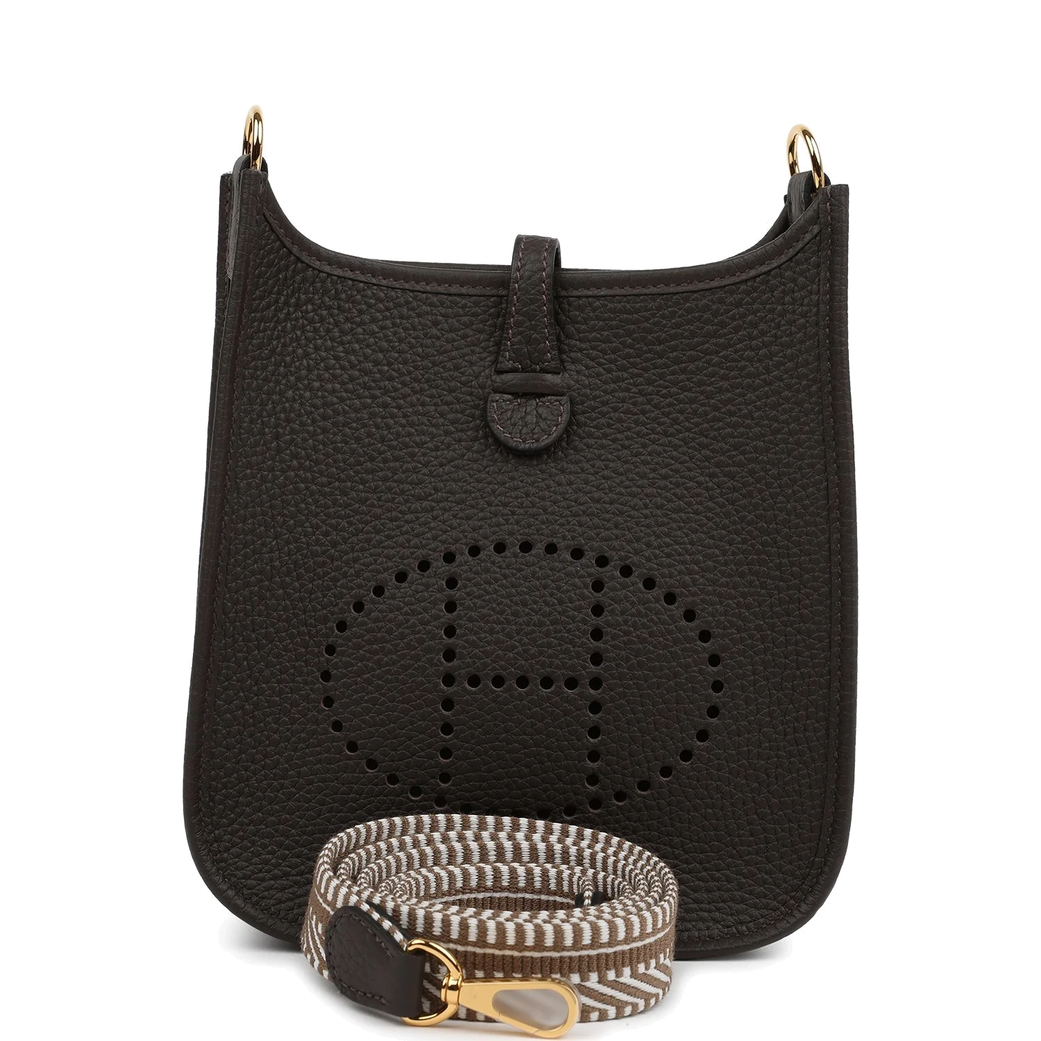 Hermes Evelyne TPM Ebene Clemence Gold Hardware — фото 1