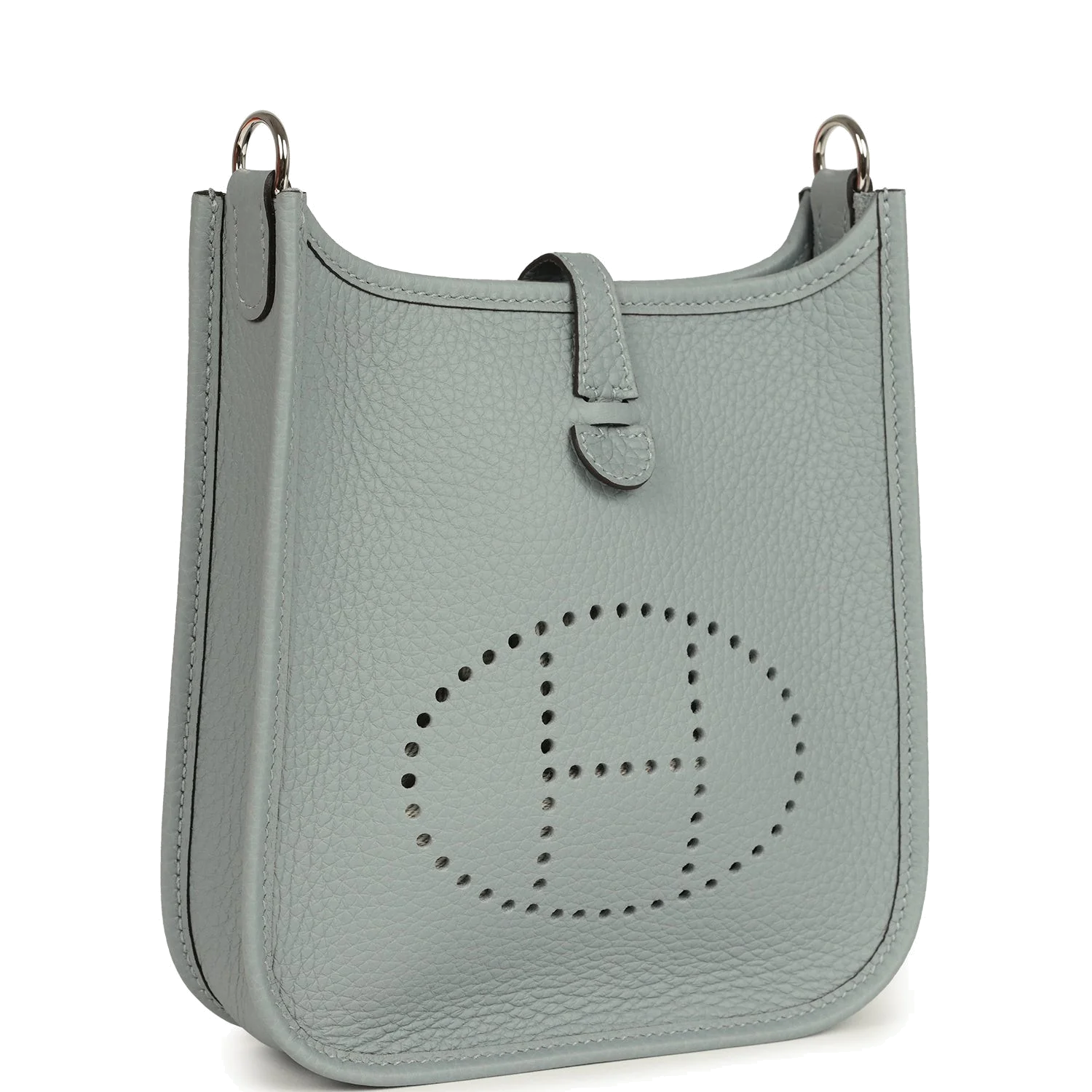Hermes Evelyne TPM Gris Pantin Clemence Palladium Hardware — фото 3
