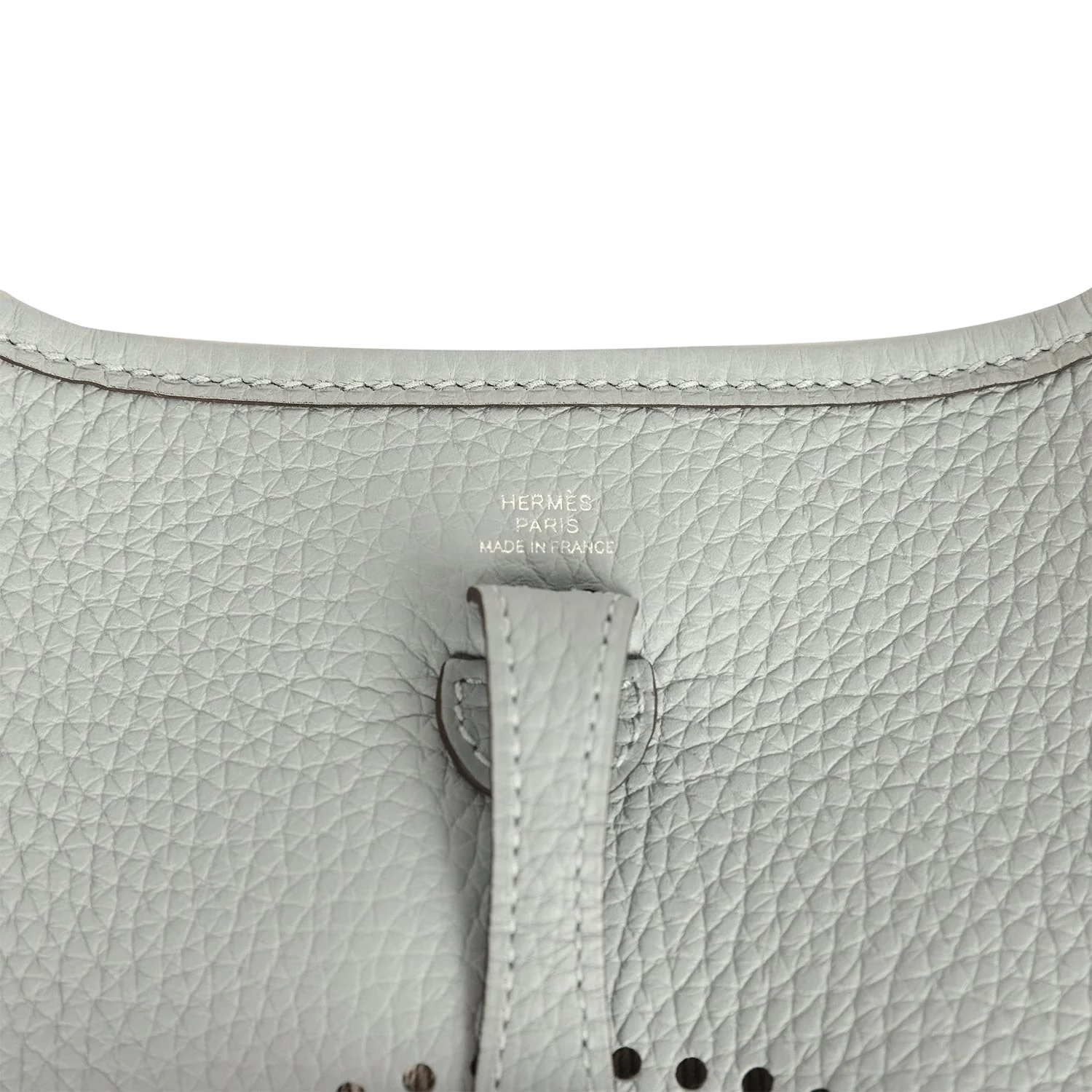 Hermes Evelyne TPM Gris Pantin Clemence Palladium Hardware — фото 8