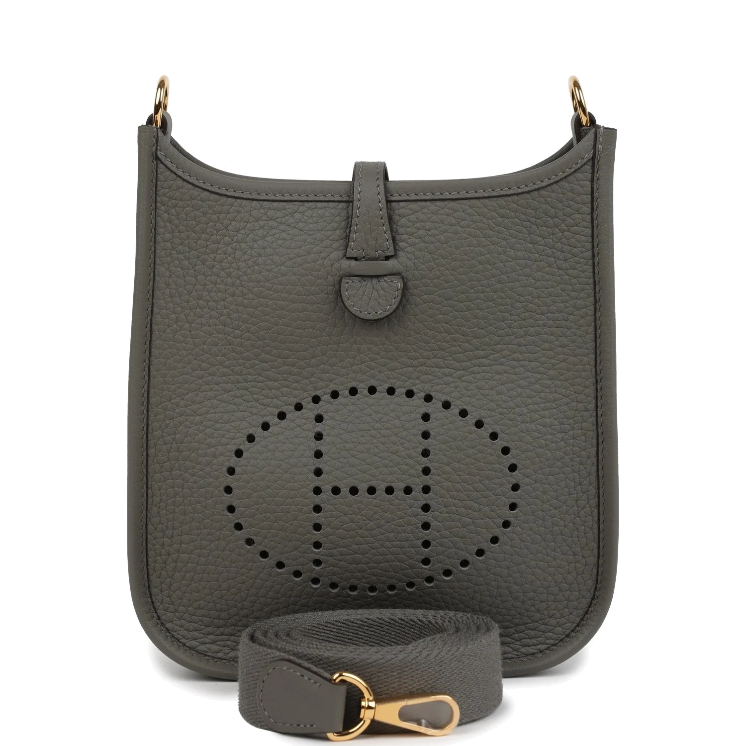 Hermes Evelyne TPM Gris Meyer Clemence Gold Hardware
