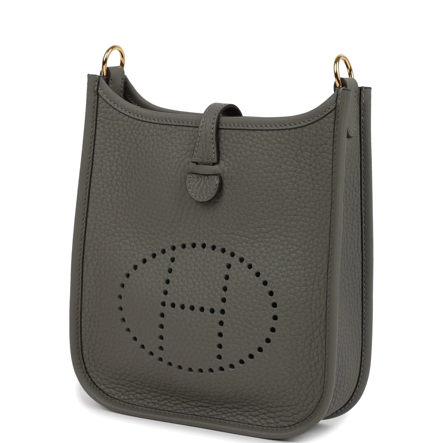 Hermes Evelyne TPM Gris Meyer Clemence Gold Hardware — фото 6