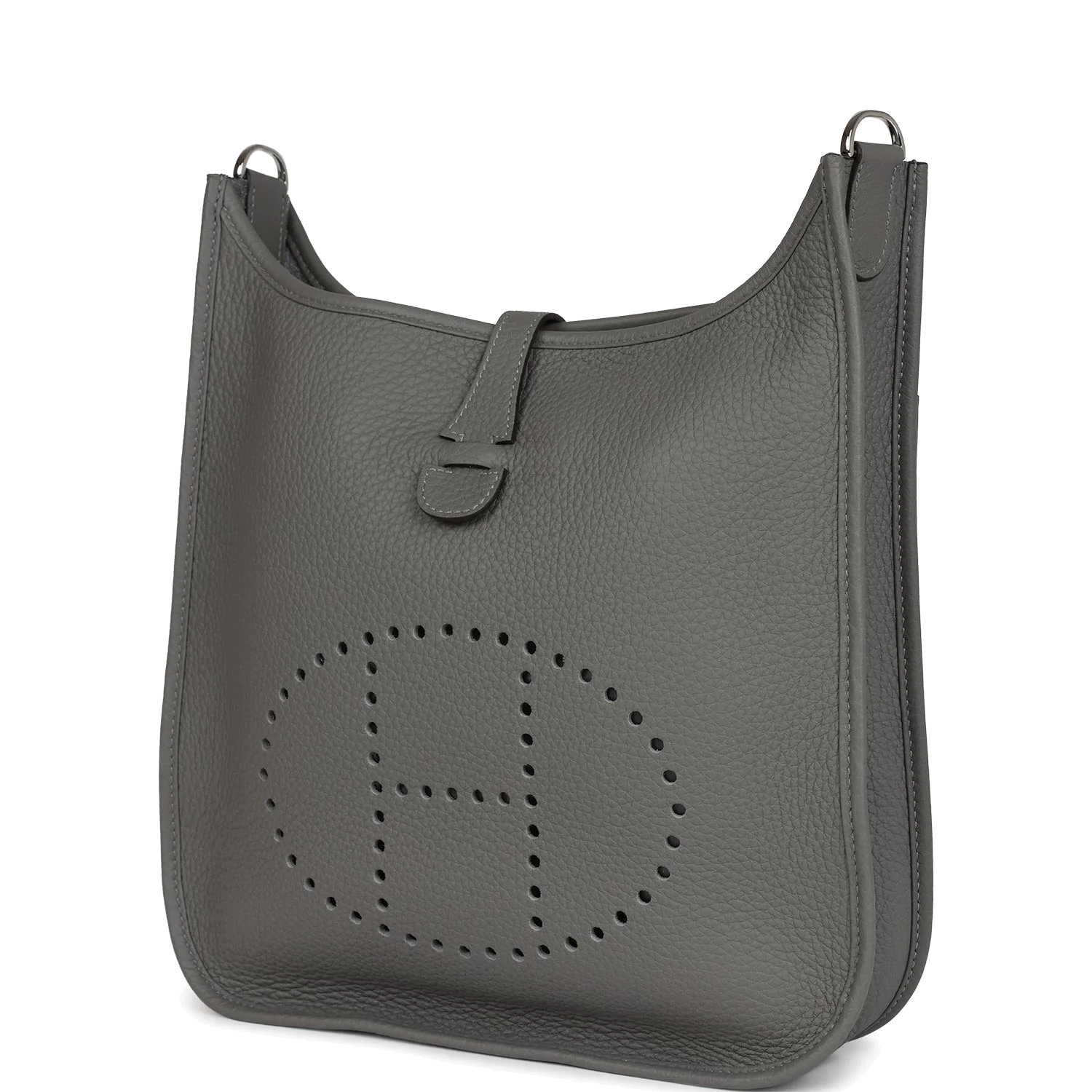 Hermes Evelyne III PM Gris Meyer Clemence Palladium Hardware — фото 4