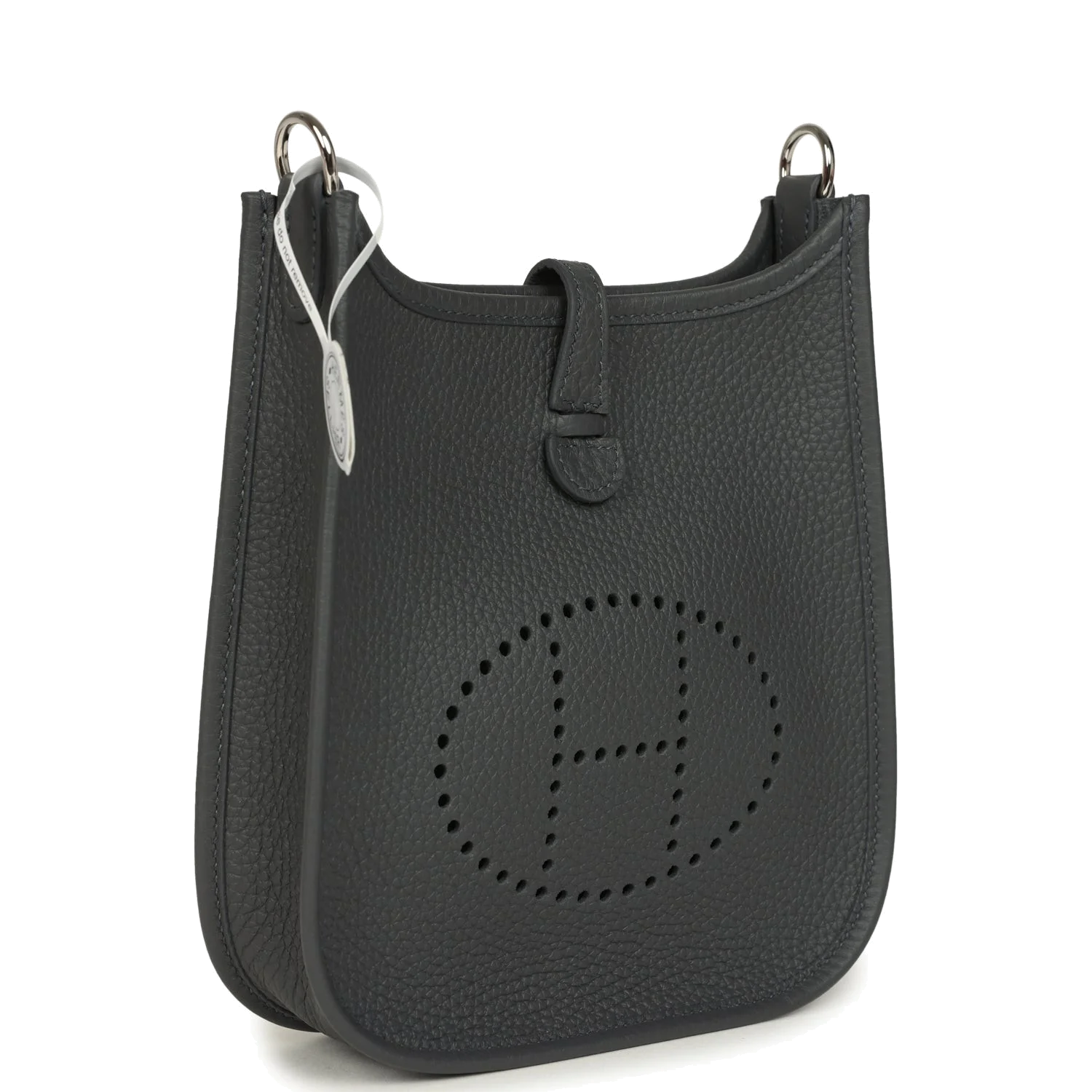 Hermes Evelyne TPM Ardoise Clemence Palladium Hardware — фото 3
