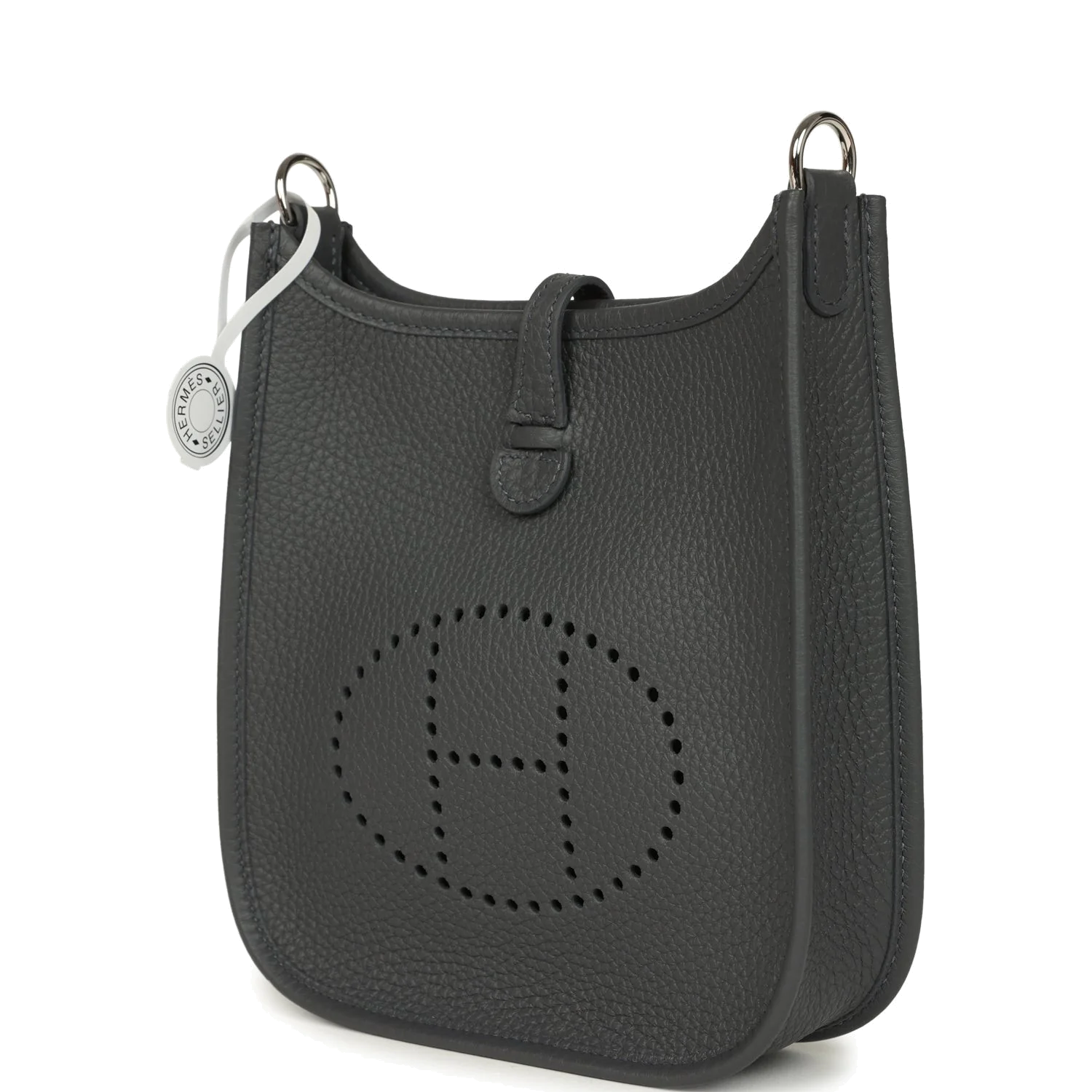 Hermes Evelyne TPM Ardoise Clemence Palladium Hardware — фото 6