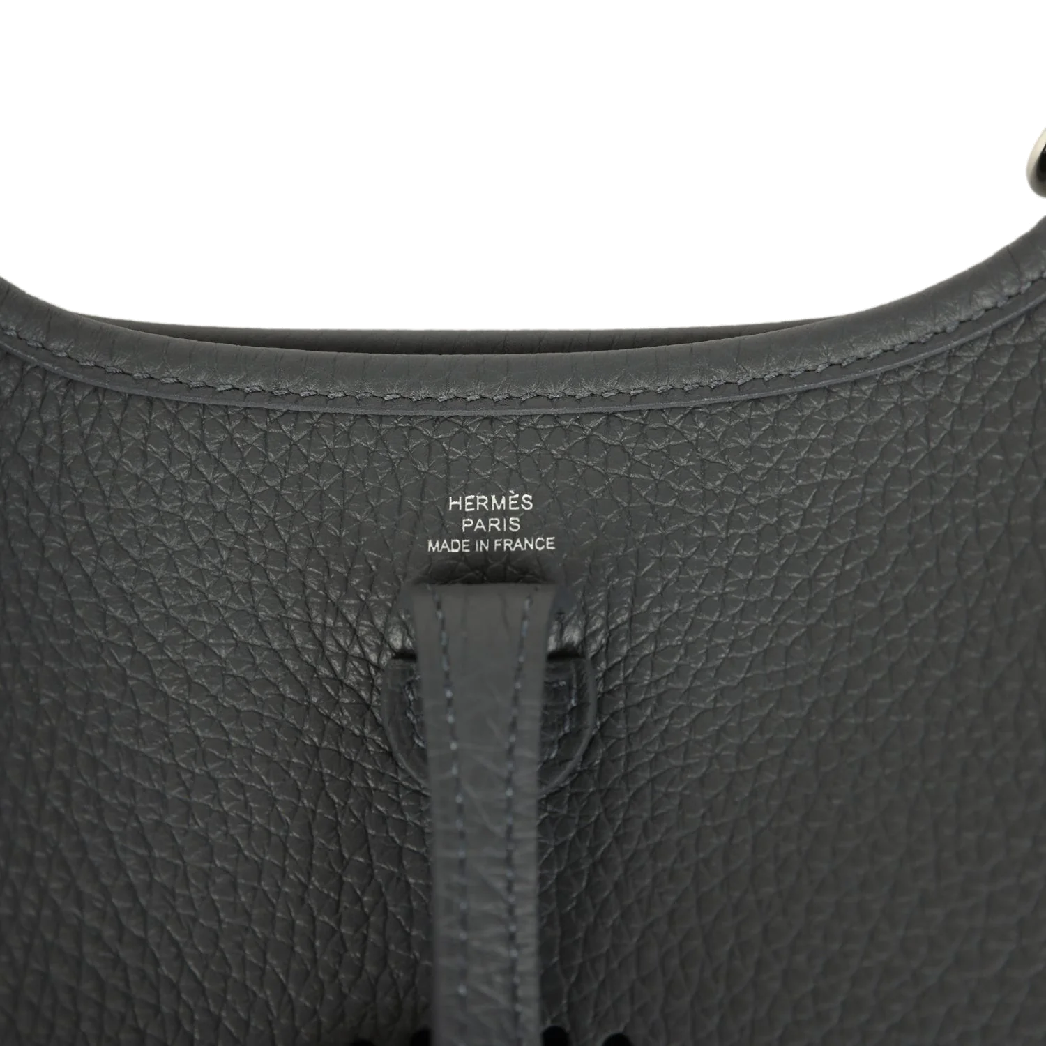 Hermes Evelyne TPM Ardoise Clemence Palladium Hardware — фото 8