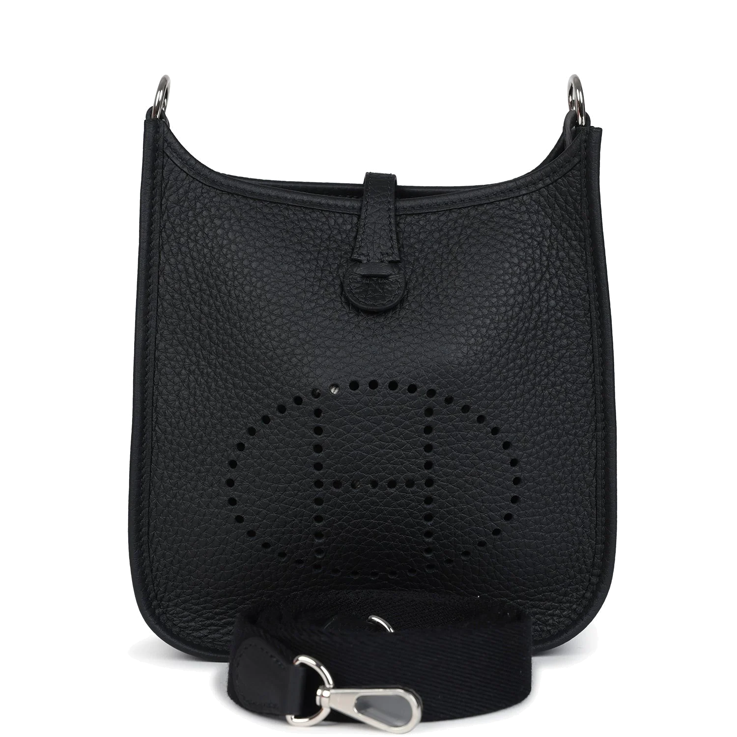Hermes Evelyne TPM Black Clemence Palladium Hardware — фото 2