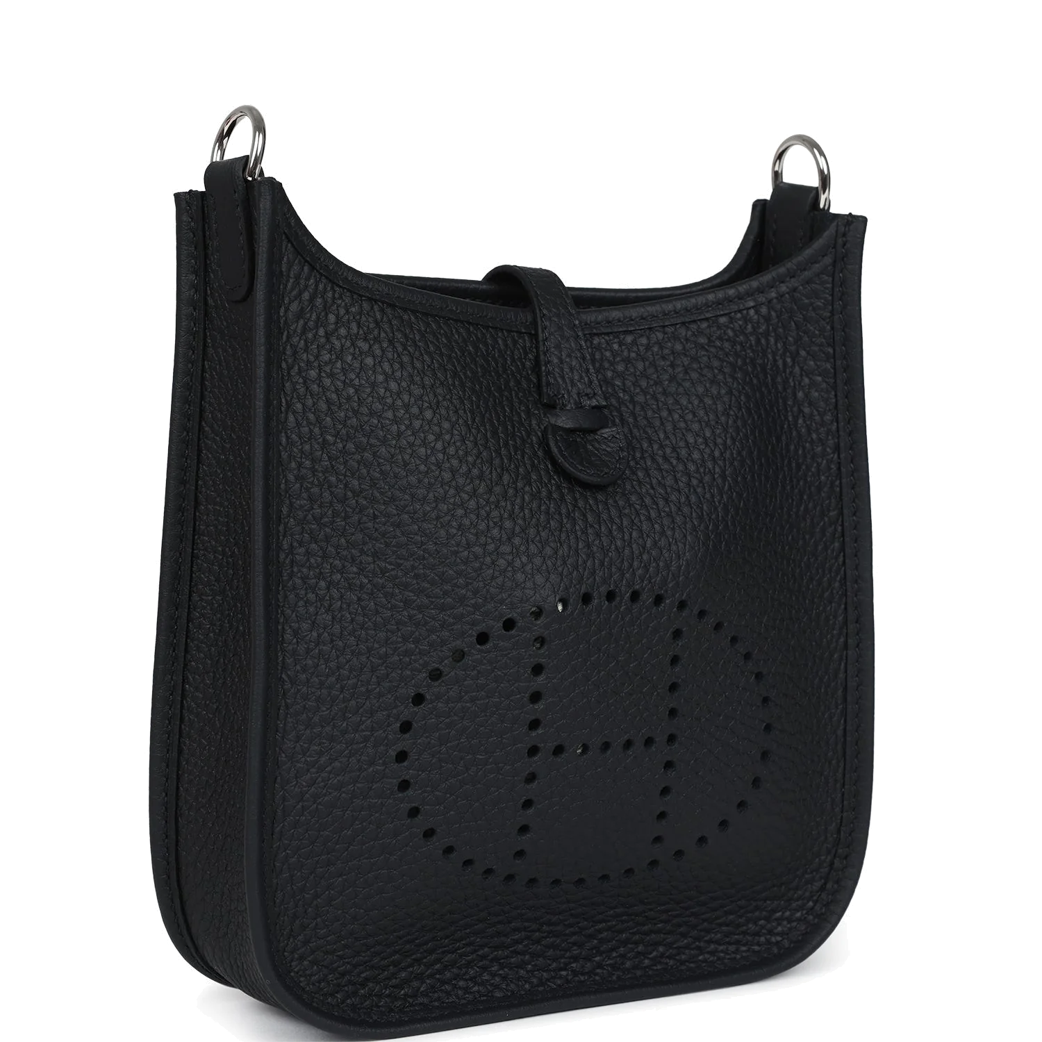Hermes Evelyne TPM Black Clemence Palladium Hardware — фото 3