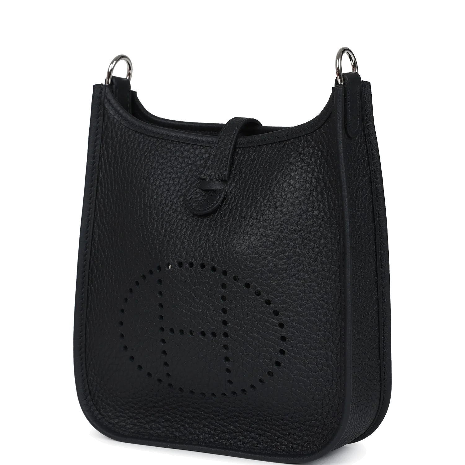 Hermes Evelyne TPM Black Clemence Palladium Hardware — фото 6