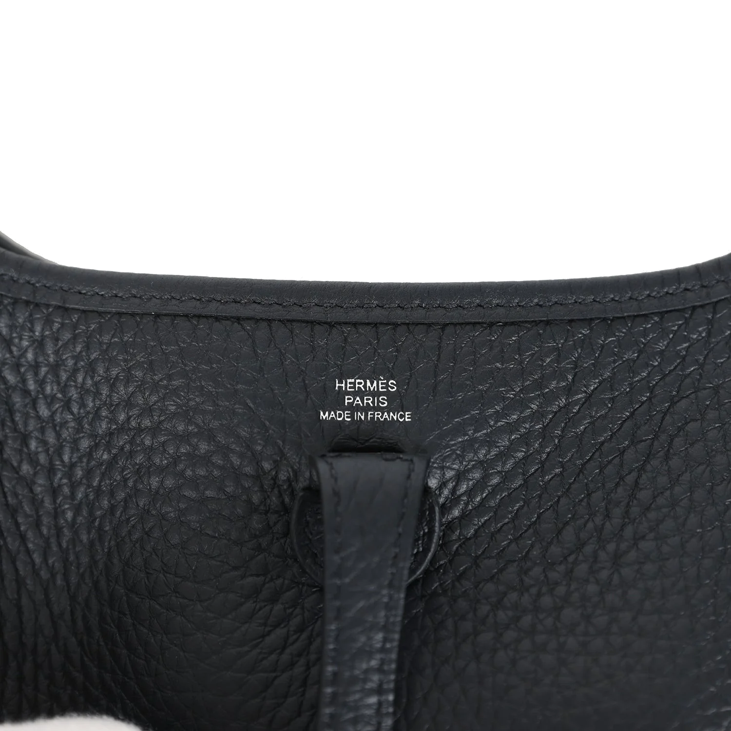 Hermes Evelyne TPM Black Clemence Palladium Hardware — фото 8