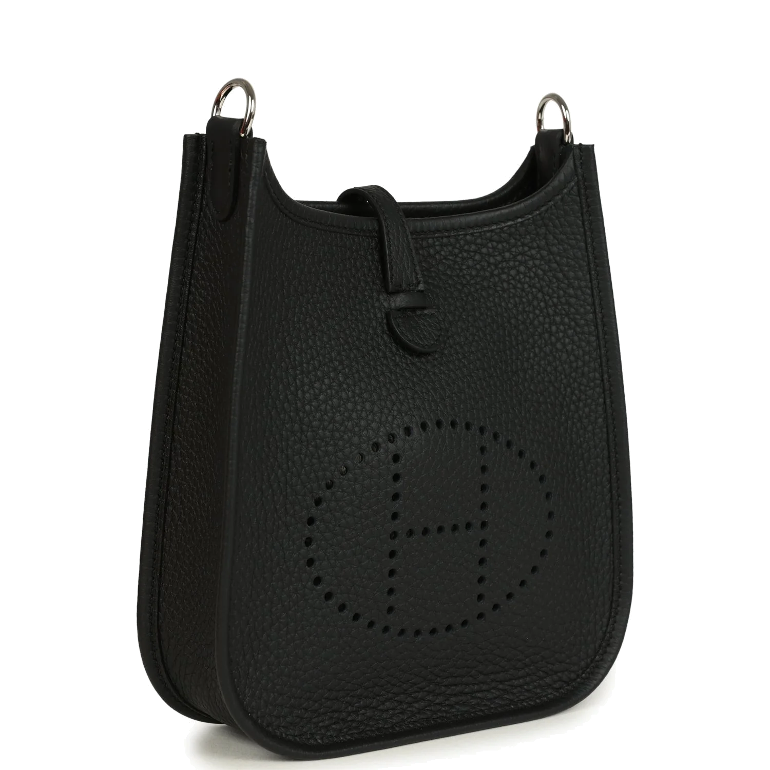 Hermes Evelyne TPM Black Clemence Palladium Hardware — фото 3