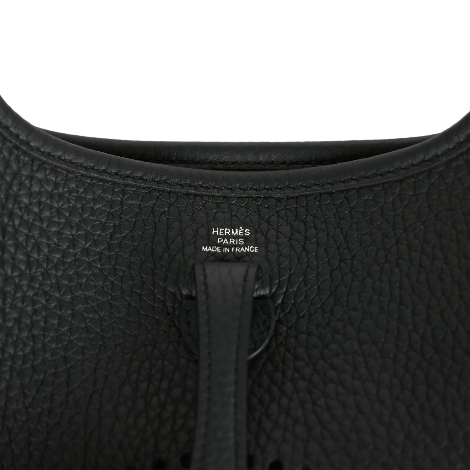 Hermes Evelyne TPM Black Clemence Palladium Hardware — фото 8