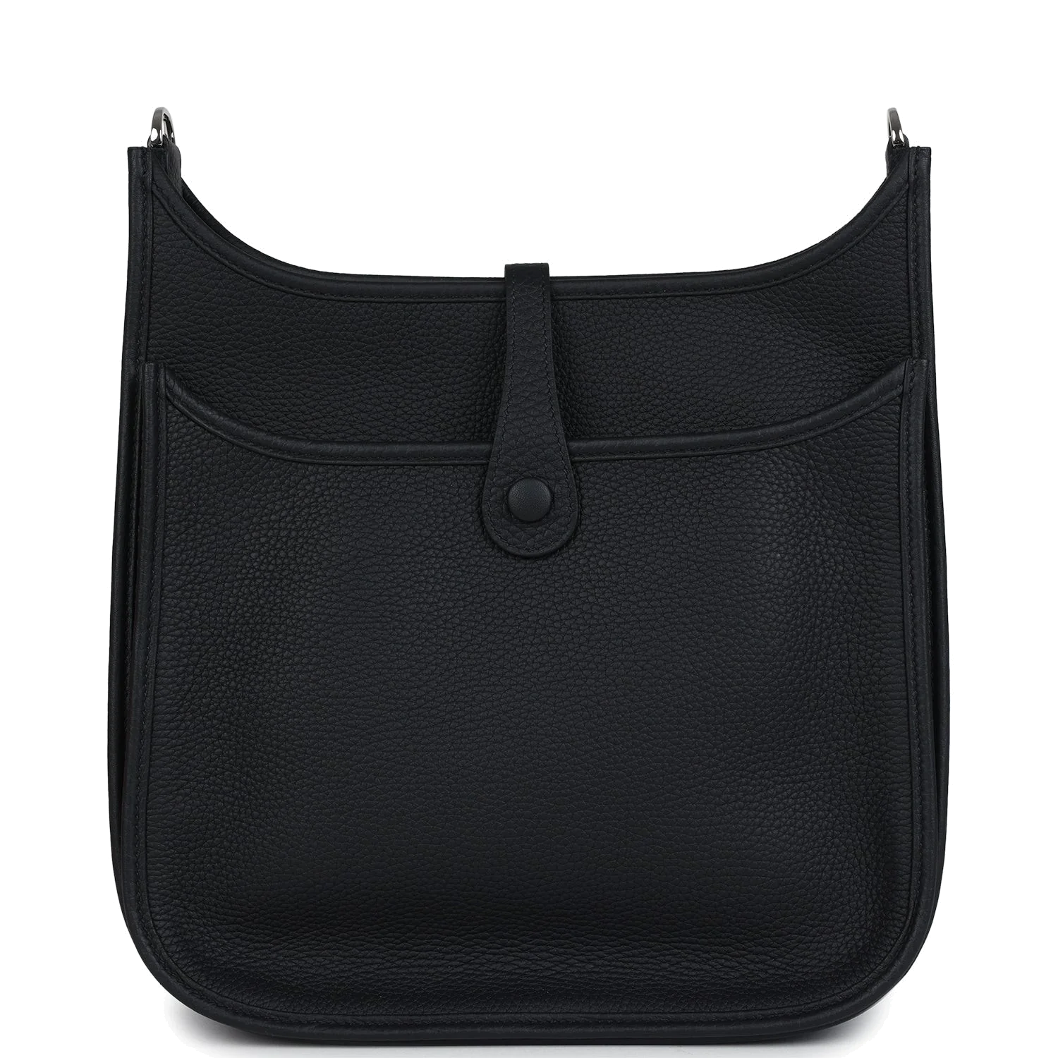 Hermes Evelyne III PM Black Clemence Palladium Hardware — фото 5