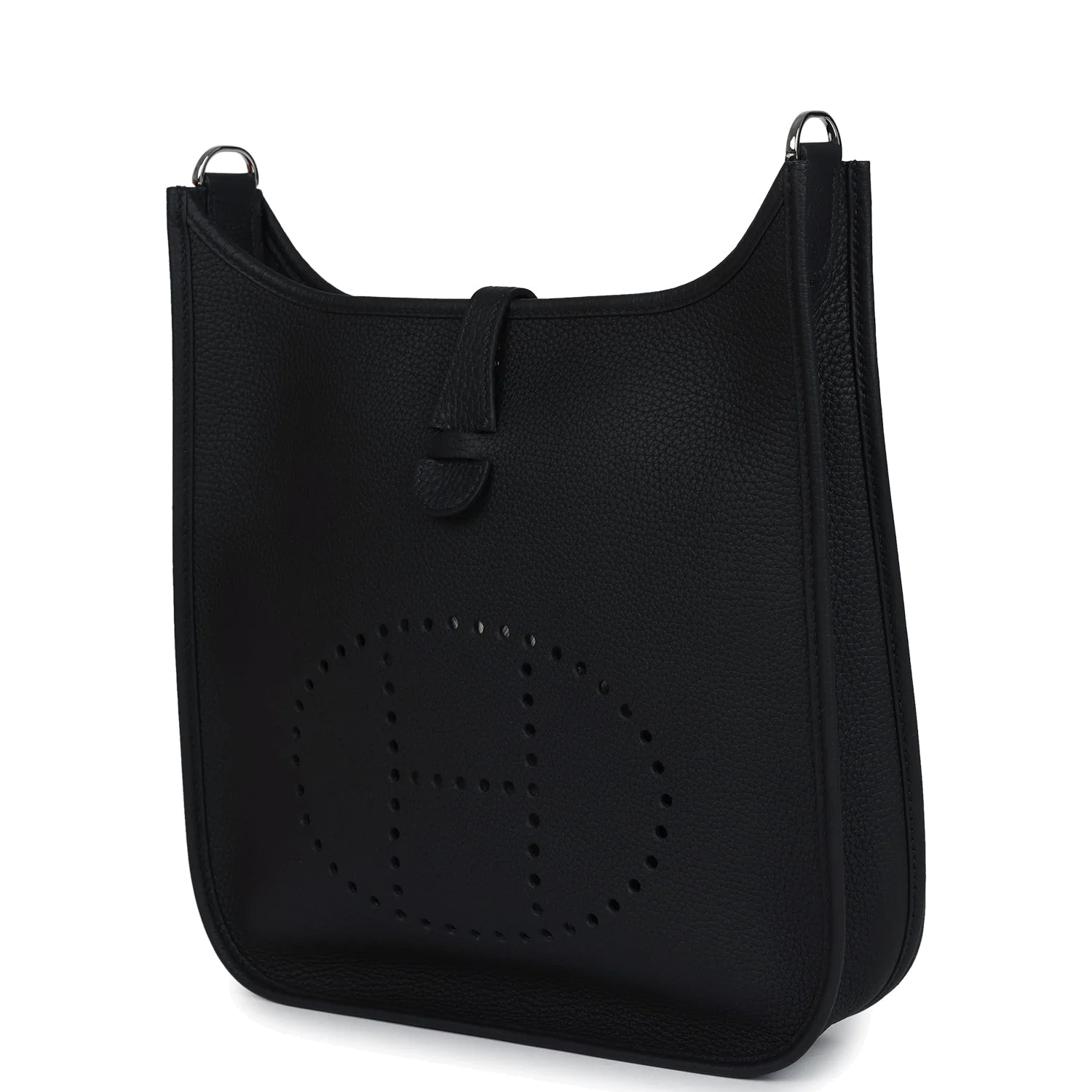 Hermes Evelyne III PM Black Clemence Palladium Hardware — фото 6