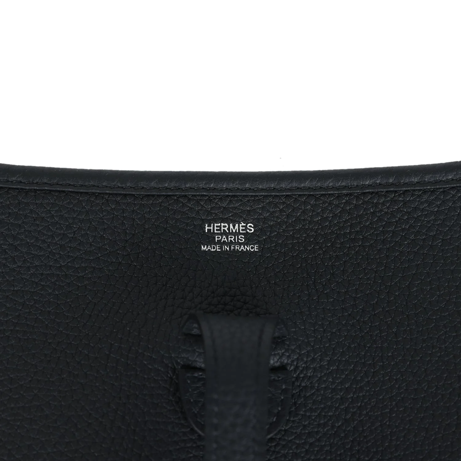 Hermes Evelyne III PM Black Clemence Palladium Hardware — фото 8