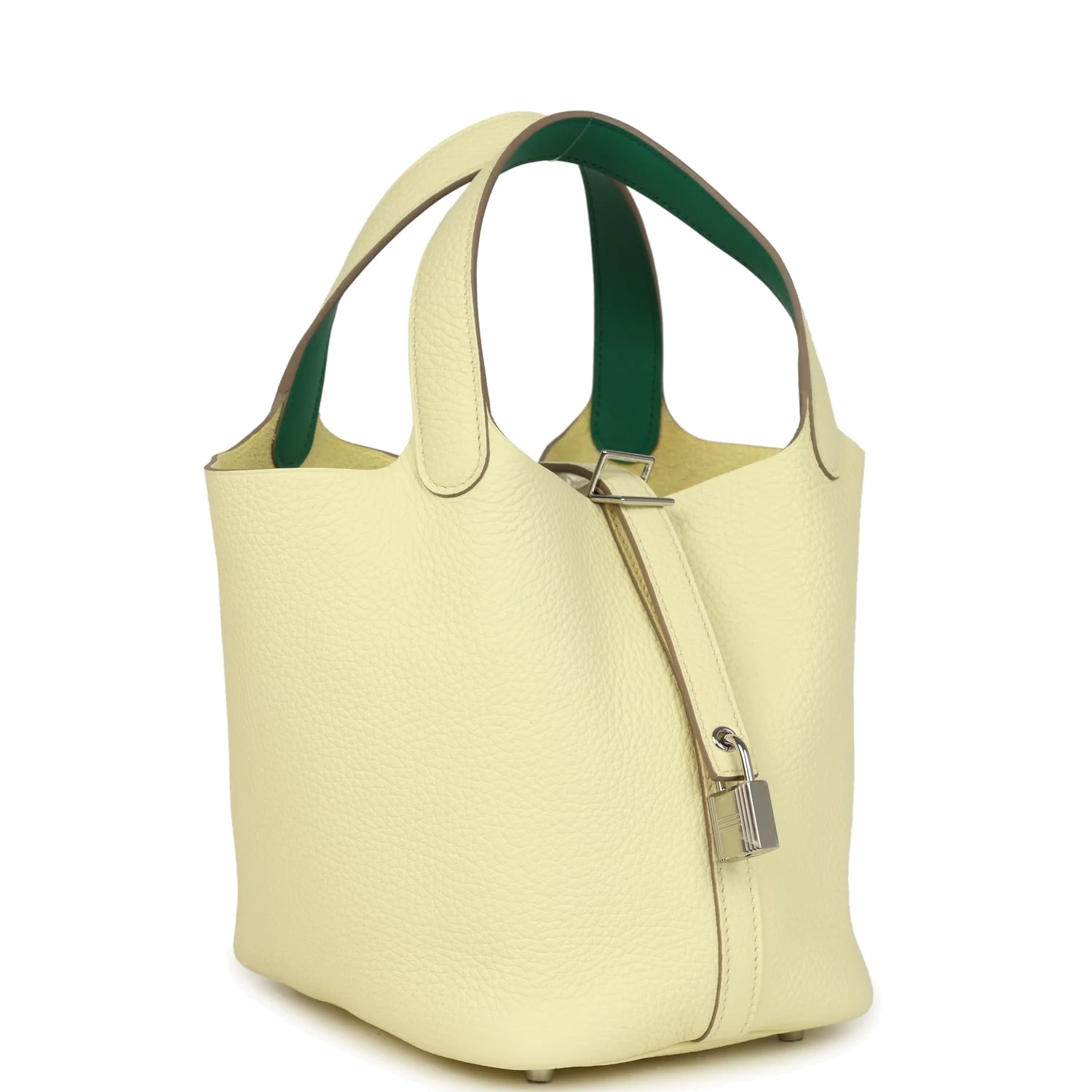 Hermes Picotin Lock Eclat 18 Jaune Milton Clemence and Vert Vertigo Swift Palladium Hardware — фото 3