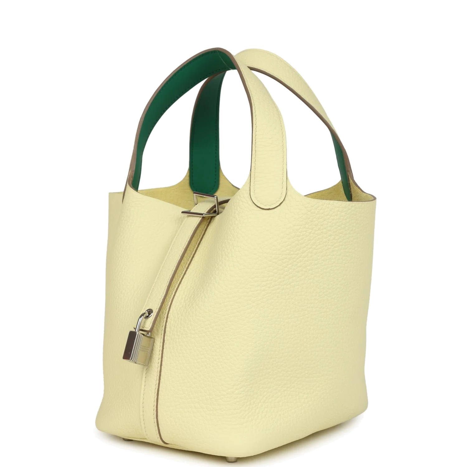 Hermes Picotin Lock Eclat 18 Jaune Milton Clemence and Vert Vertigo Swift Palladium Hardware — фото 6