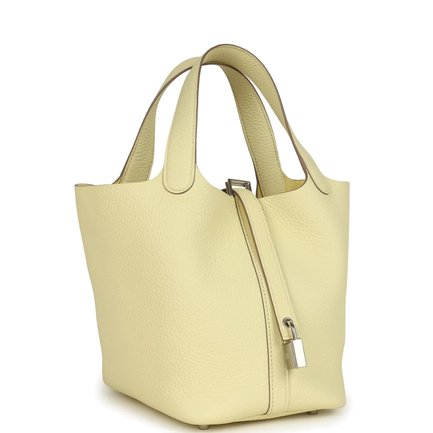 Hermes Picotin Lock 18 Jaune Milton Clemence Palladium Hardware — фото 3