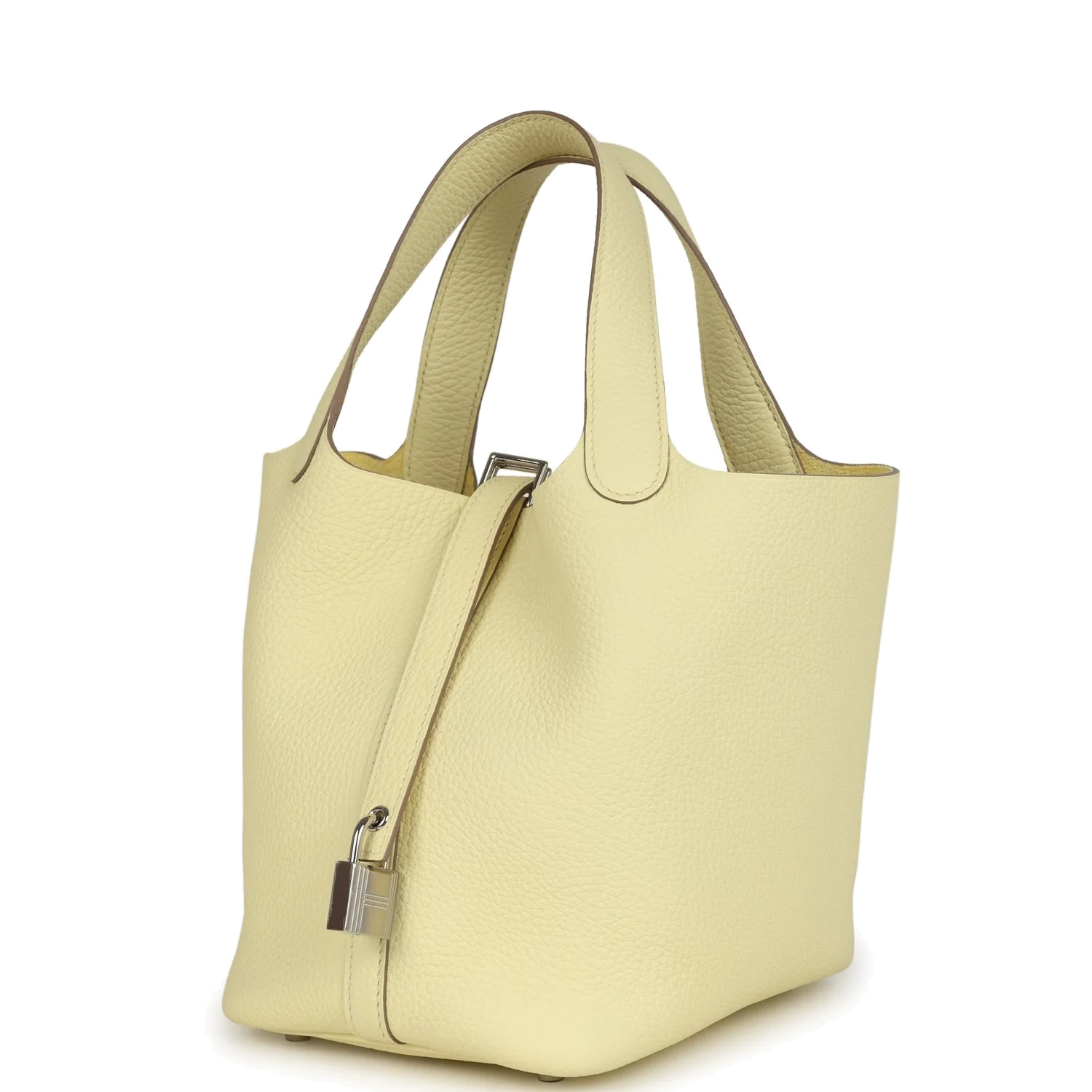 Hermes Picotin Lock 18 Jaune Milton Clemence Palladium Hardware — фото 4