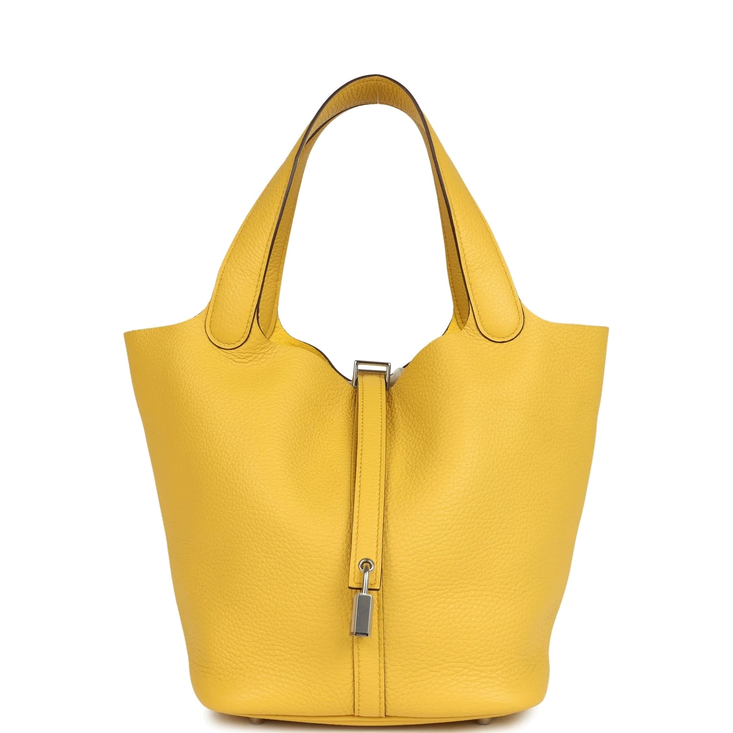 Hermes Picotin Lock 22 Sun Clemence Palladium Hardware — фото 2