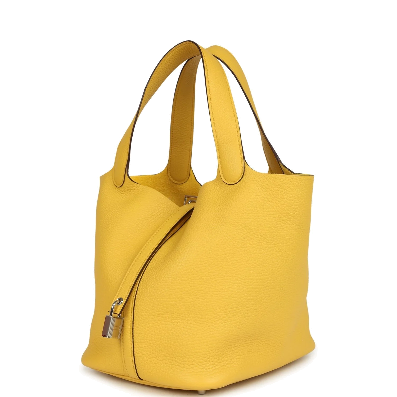 Hermes Picotin Lock 22 Sun Clemence Palladium Hardware — фото 6
