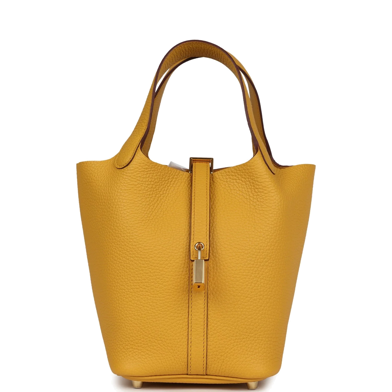 Hermes Picotin Lock 18 Jaune Ambre Clemence Gold Hardware — фото 2
