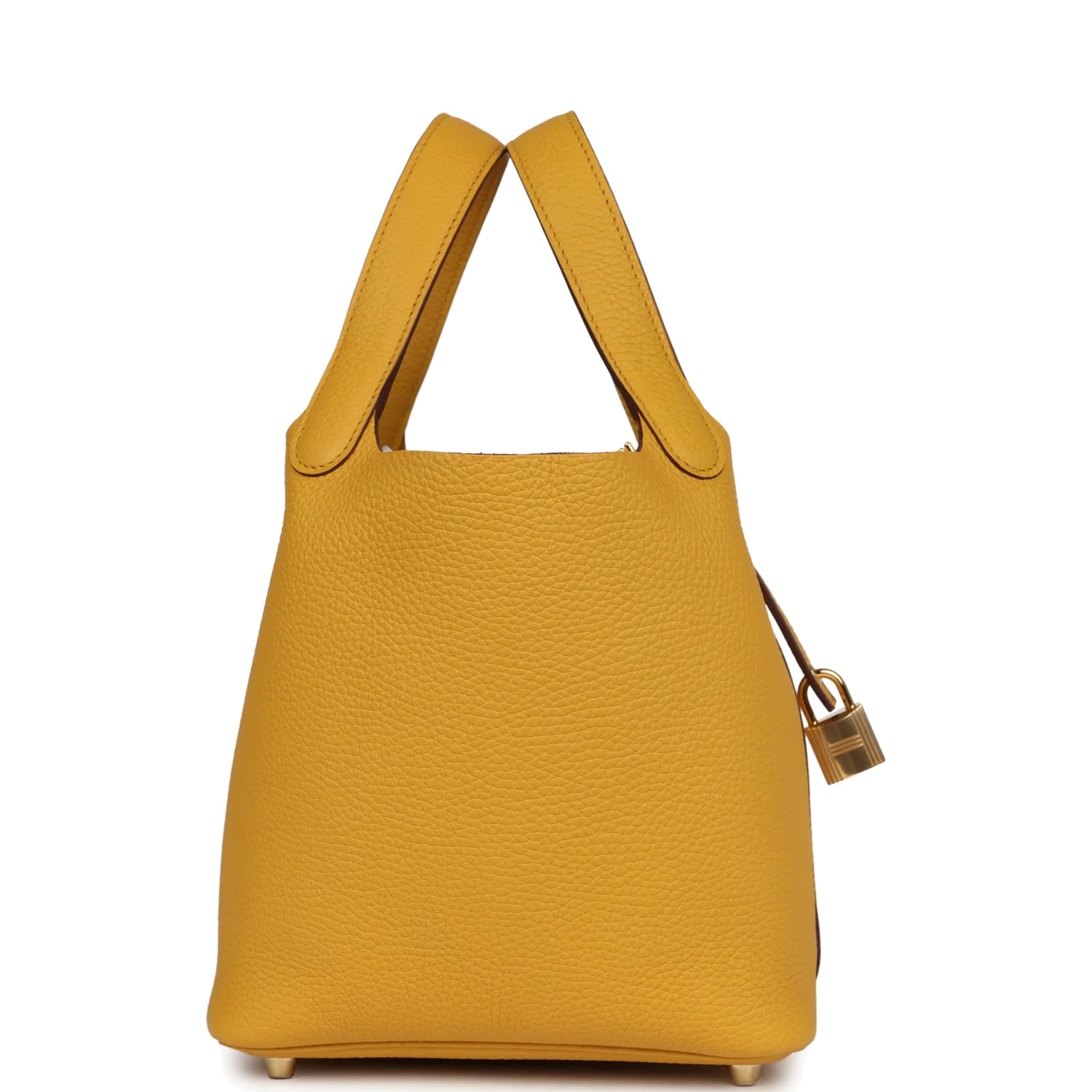 Hermes Picotin Lock 18 Jaune Ambre Clemence Gold Hardware — фото 4