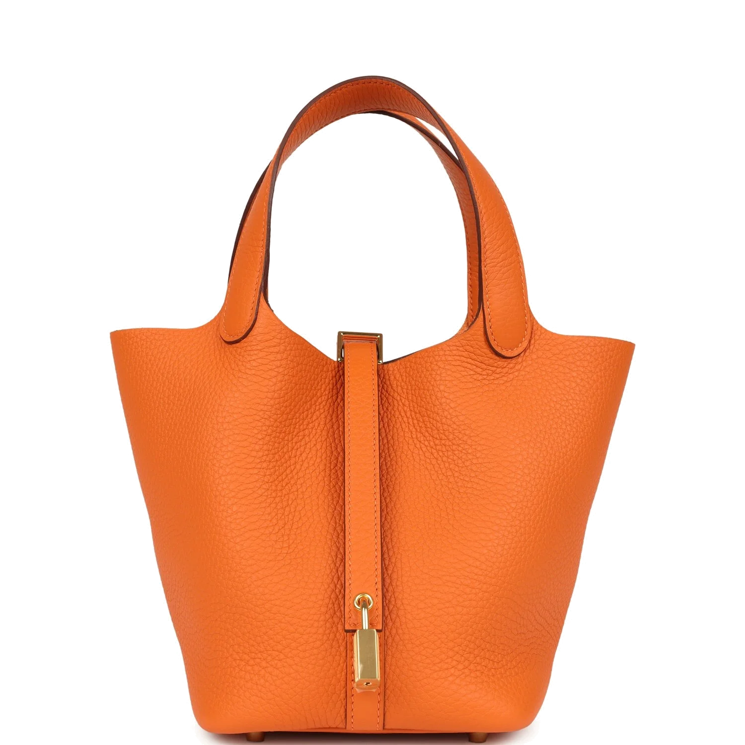 Hermes Picotin Lock 18 Orange Clemence Gold Hardware — фото 2