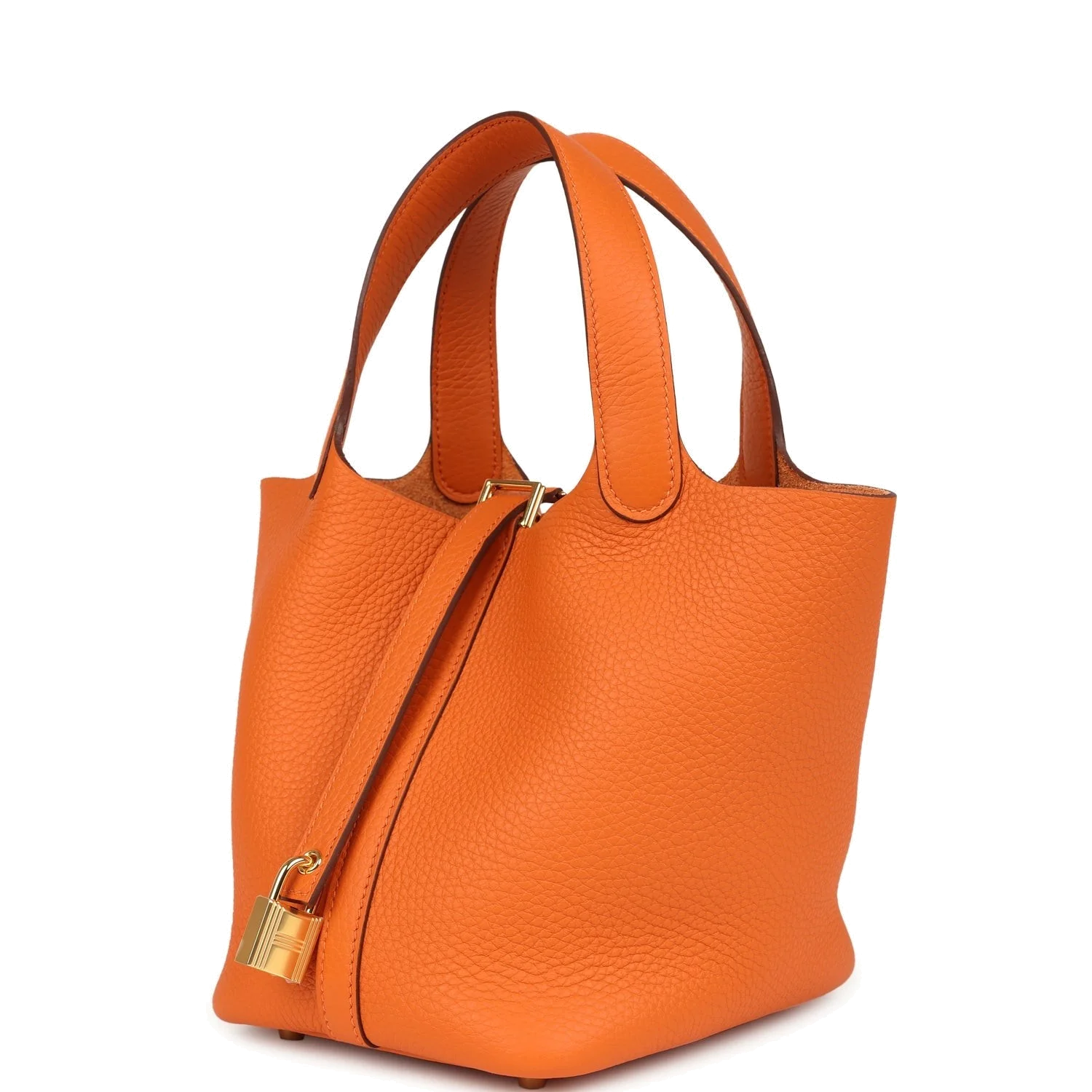Hermes Picotin Lock 18 Orange Clemence Gold Hardware — фото 6