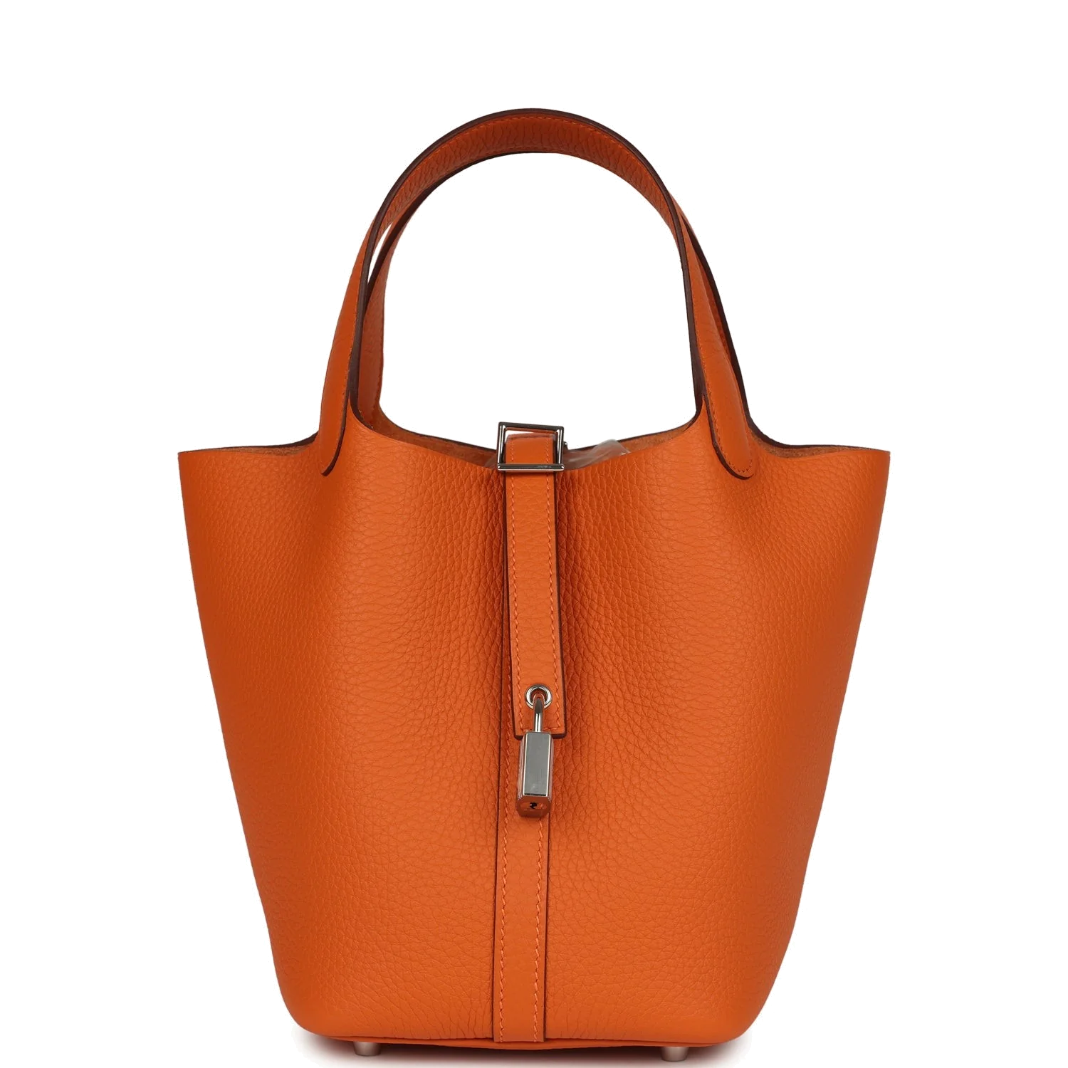 Hermes Picotin Lock 18 Orange Clemence Palladium Hardware — фото 2