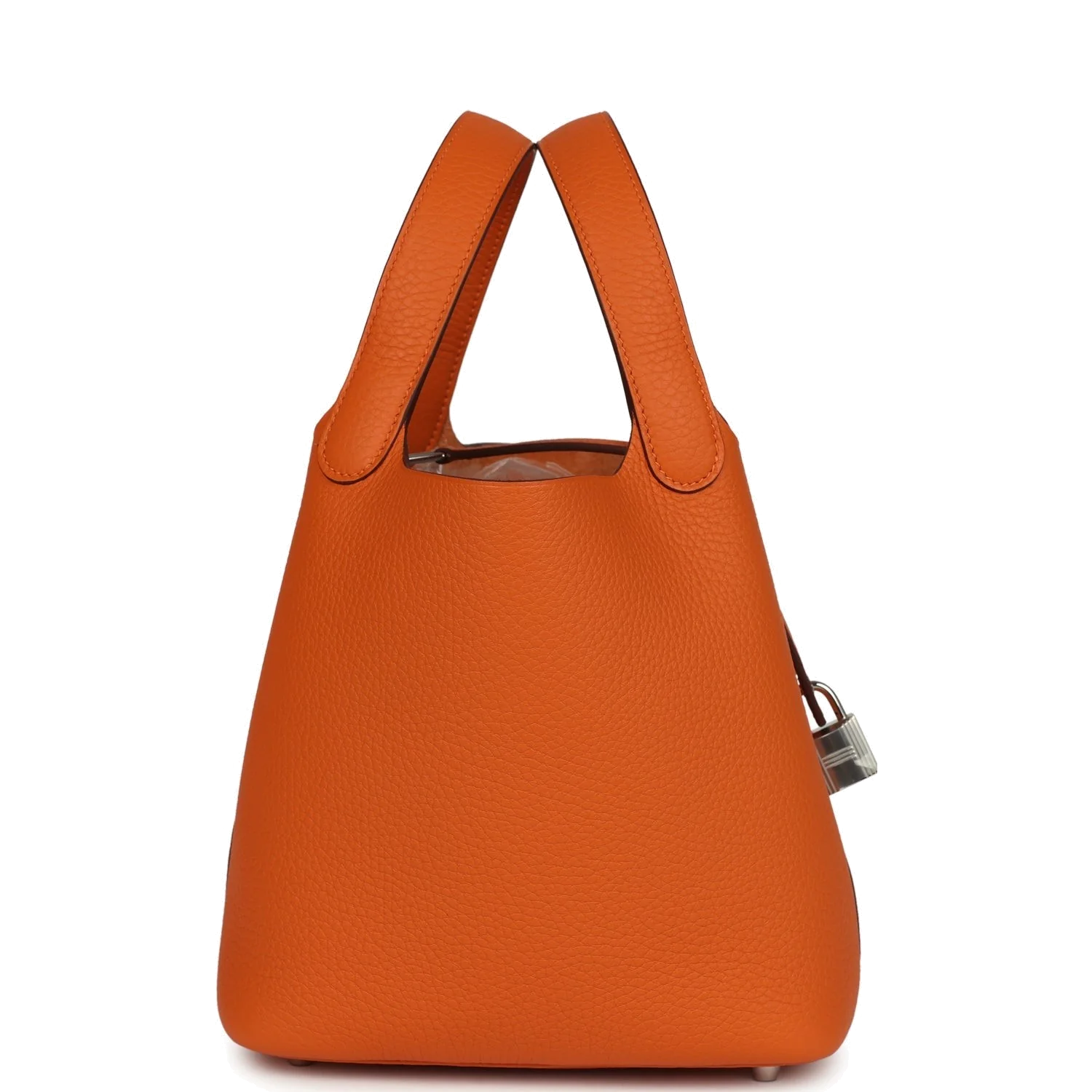 Hermes Picotin Lock 18 Orange Clemence Palladium Hardware — фото 4