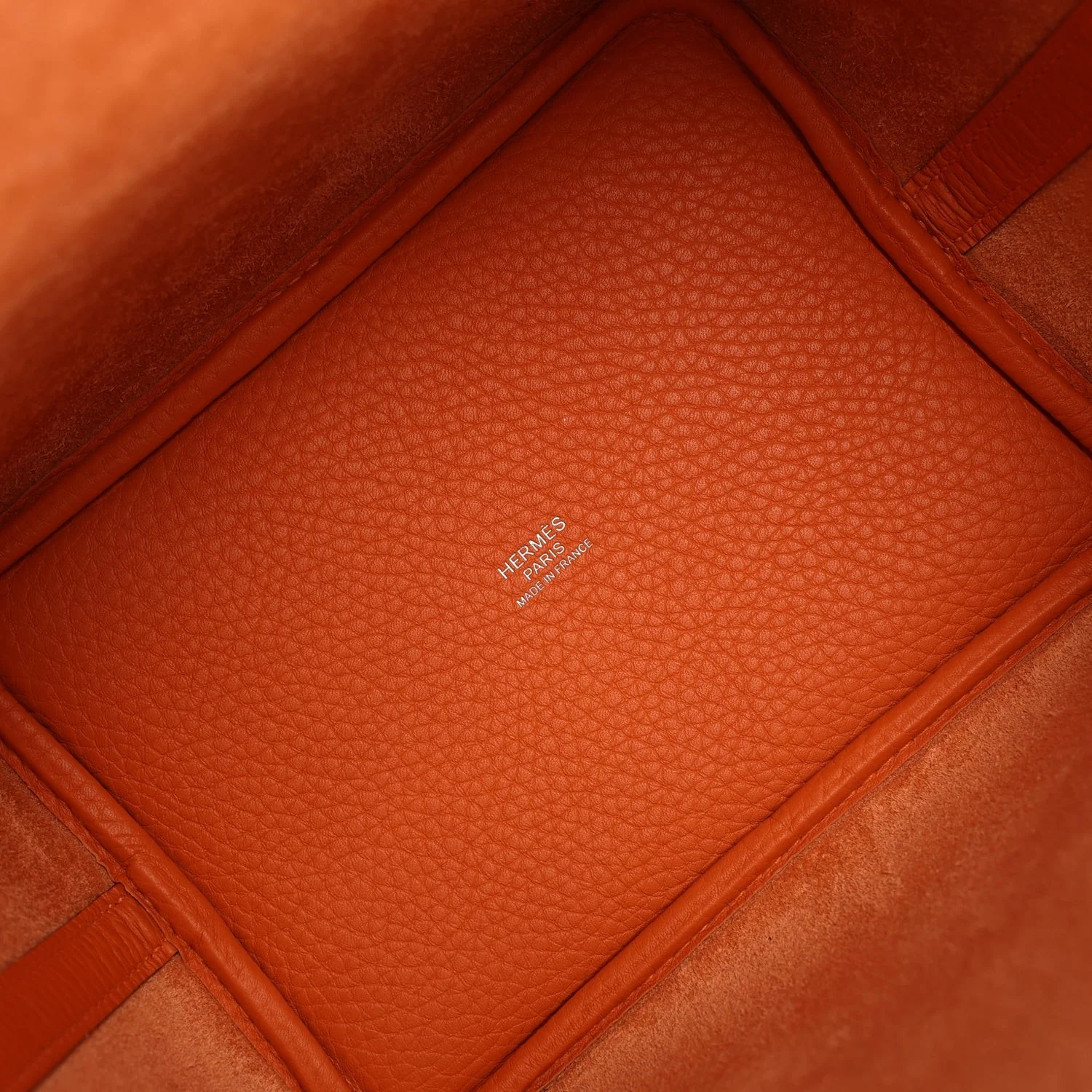 Hermes Picotin Lock 18 Orange Clemence Palladium Hardware — фото 8