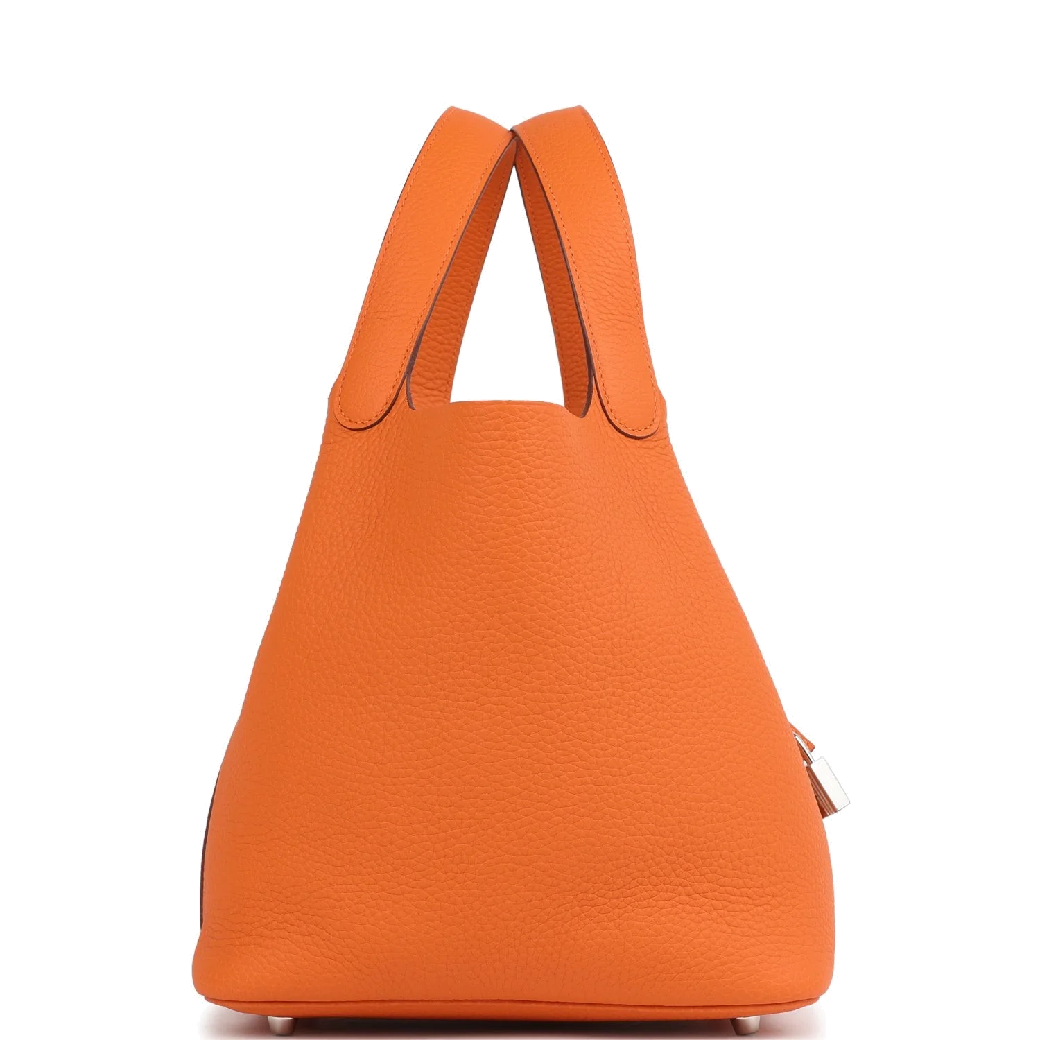 Hermes Picotin Lock 22 Orange Clemence Palladium Hardware — фото 4