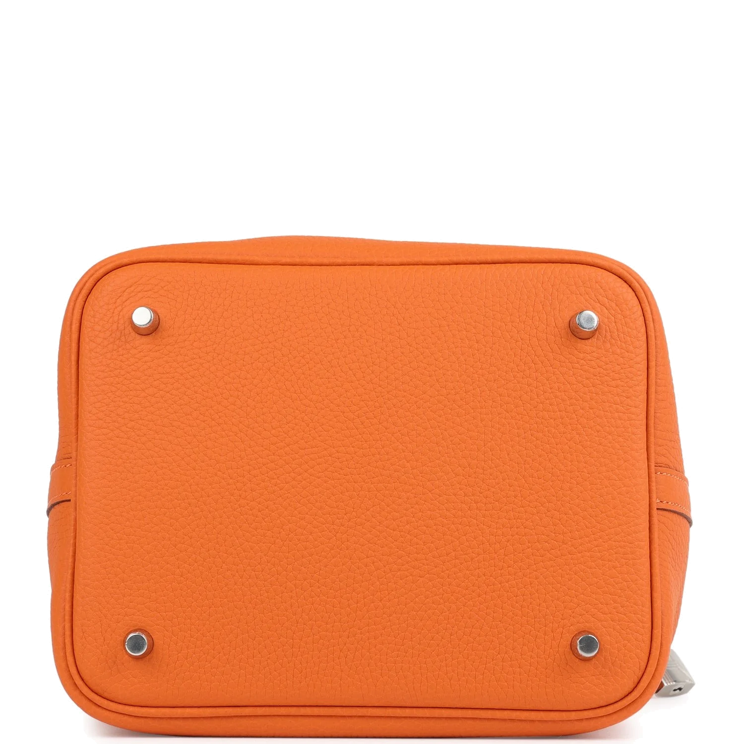 Hermes Picotin Lock 22 Orange Clemence Palladium Hardware — фото 7
