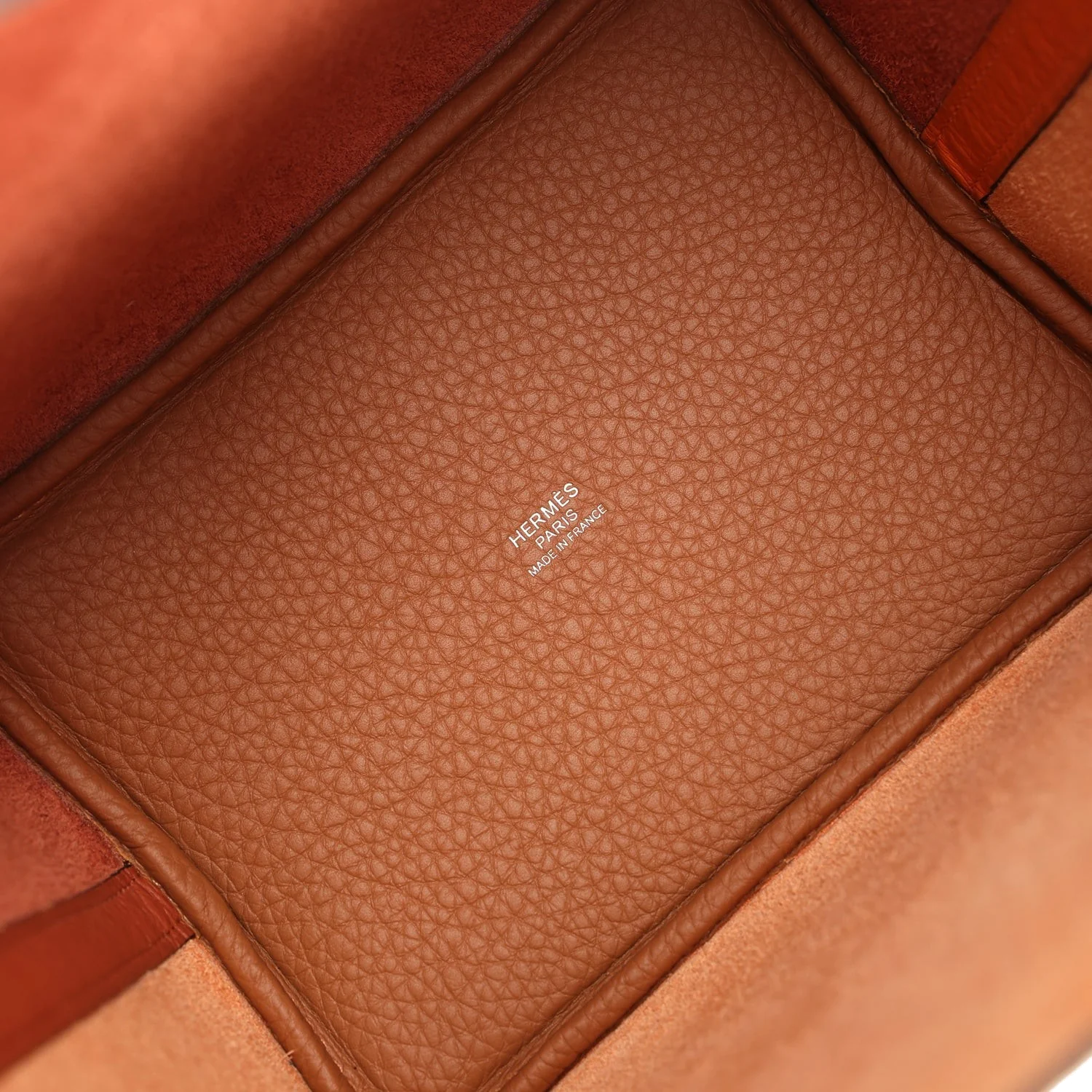 Hermes Picotin Lock 18 Casaque Orange, Cuivre and Gold Clemence Palladium Hardware — фото 8