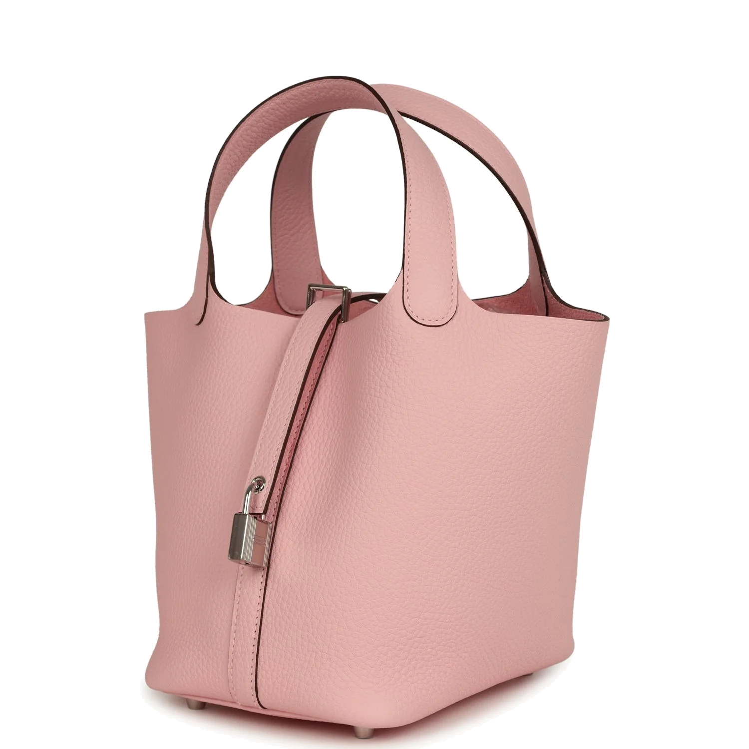 Hermes Picotin Lock 18 Rose Sakura Clemence Palladium Hardware — фото 4