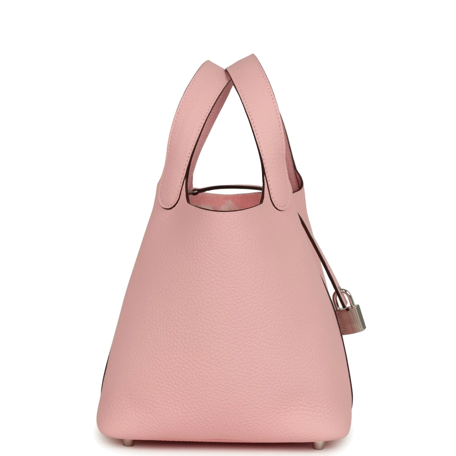 Hermes Picotin Lock 18 Rose Sakura Clemence Palladium Hardware — фото 5