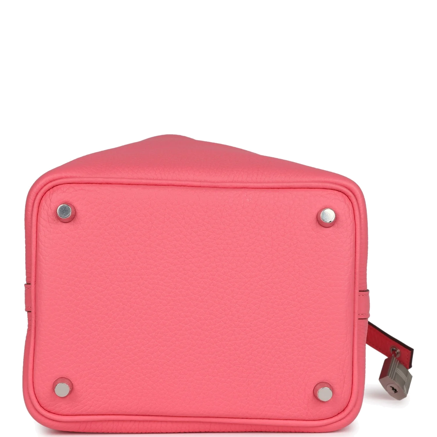 Hermes Picotin Lock 18 Rose Azalee Clemence Palladium Hardware — фото 7