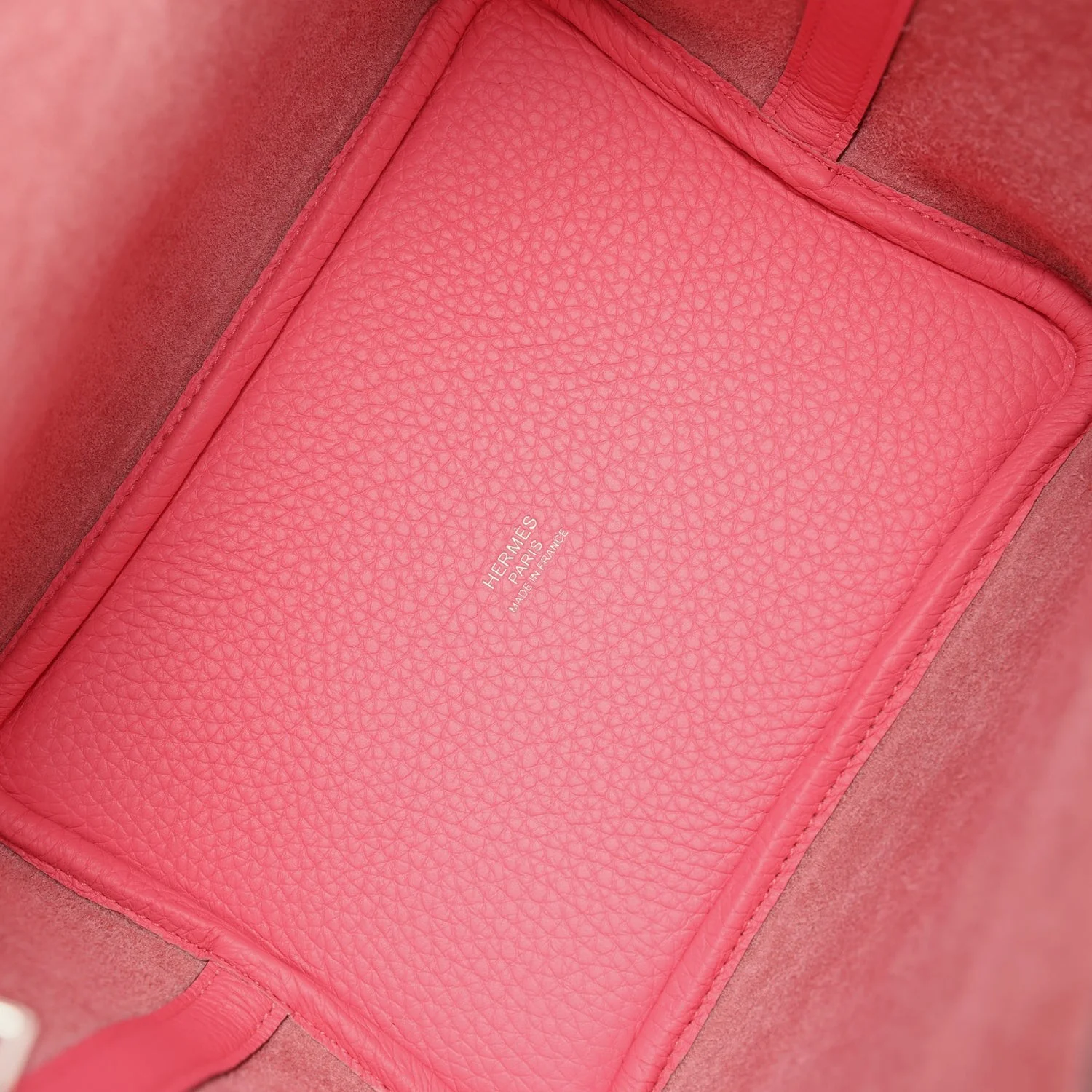 Hermes Picotin Lock 18 Rose Azalee Clemence Palladium Hardware — фото 8