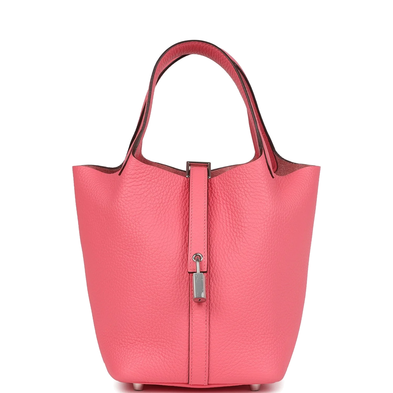 Hermes Picotin Lock 18 Rose Azalee Clemence Palladium Hardware