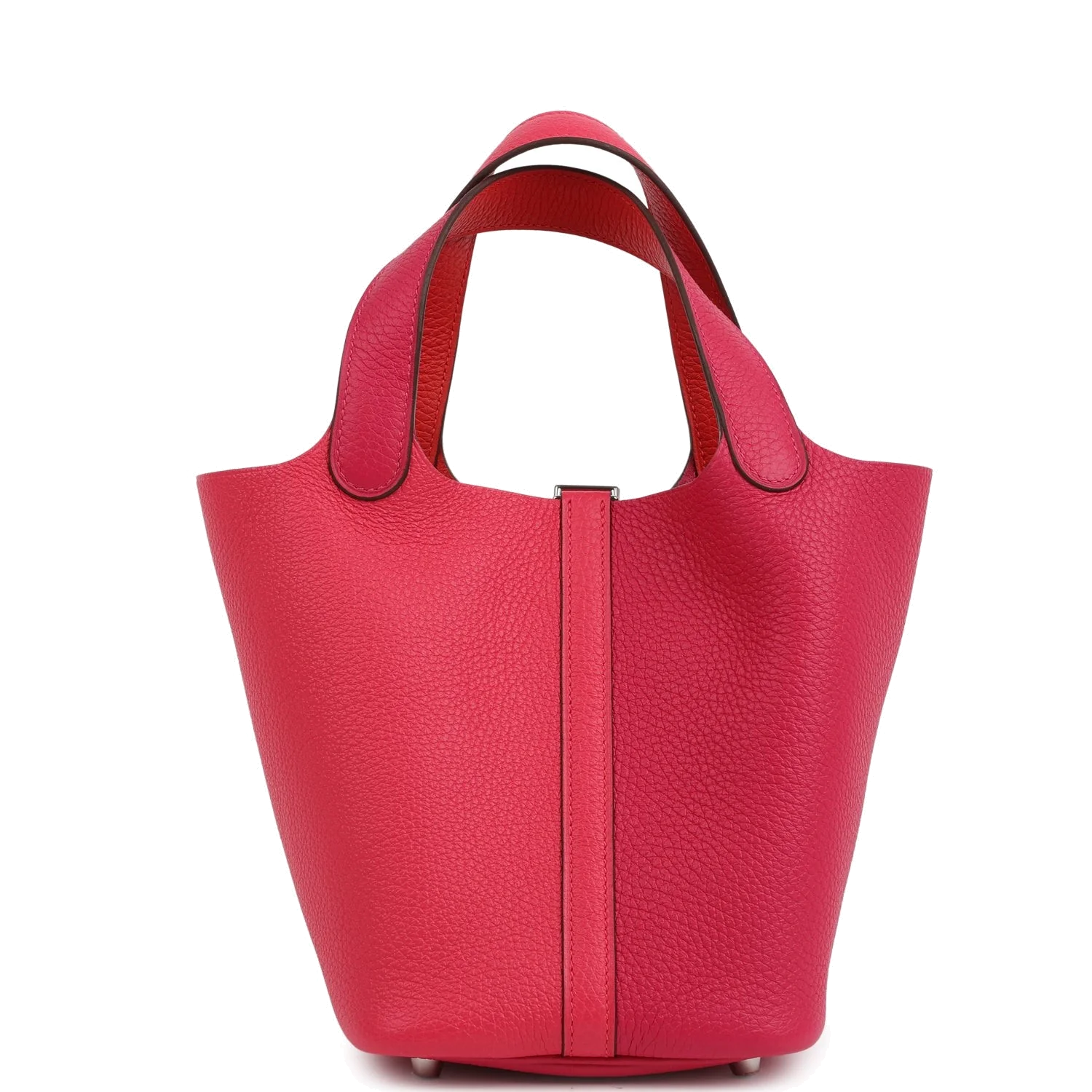 Hermes Picotin Lock 18 Casaque Rose Extreme and Rose Mexico Palladium Hardware — фото 5