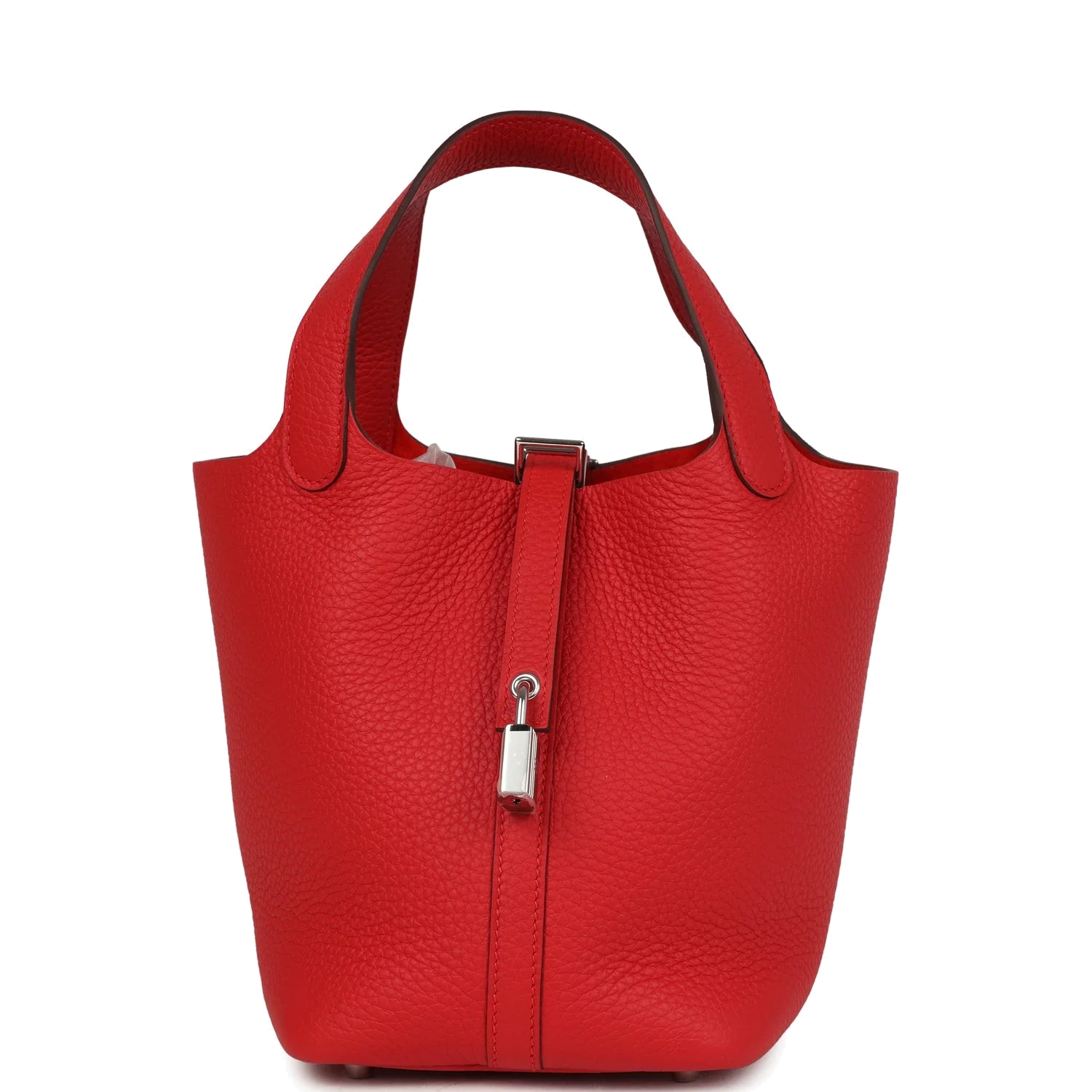 Hermes Picotin Lock 18 Rouge Radieux Clemence Palladium Hardware