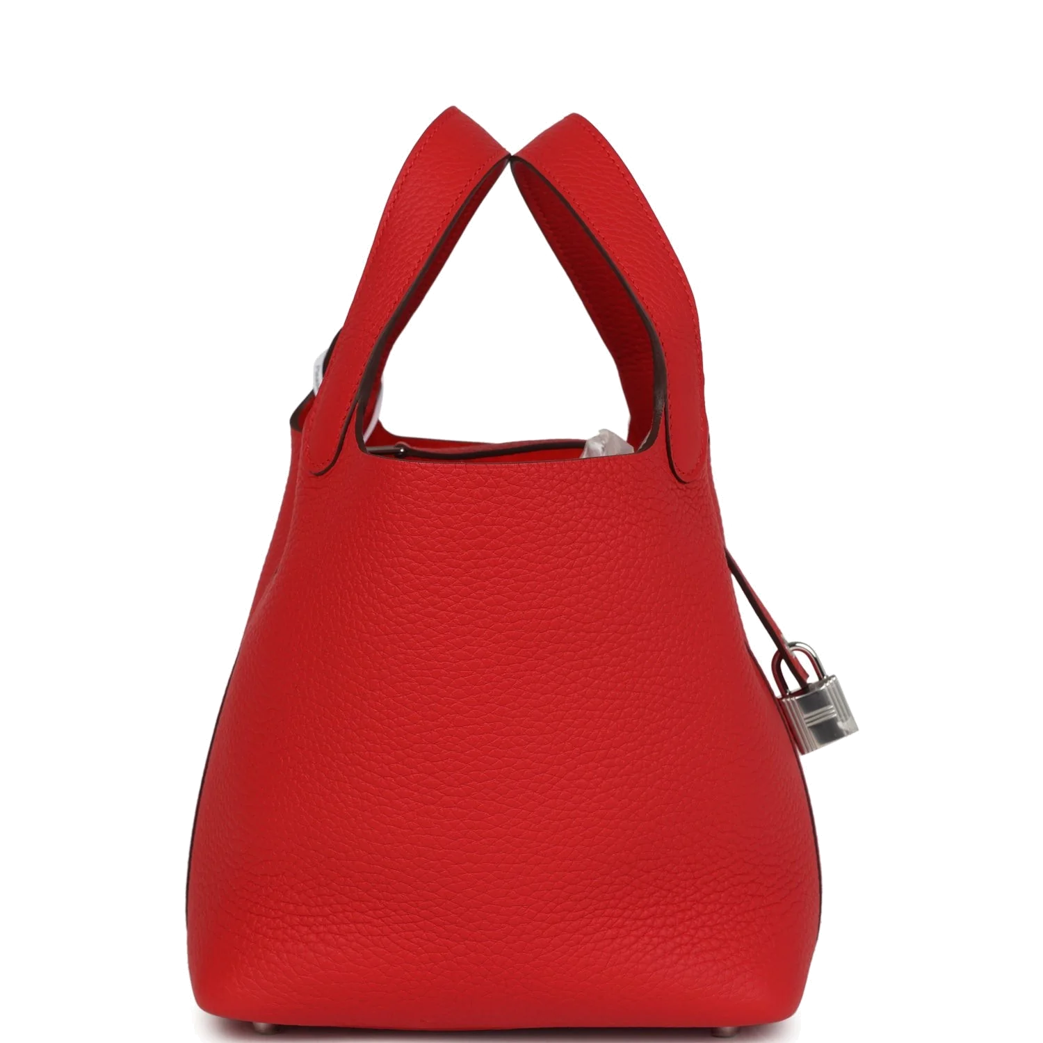 Hermes Picotin Lock 18 Rouge Radieux Clemence Palladium Hardware — фото 5