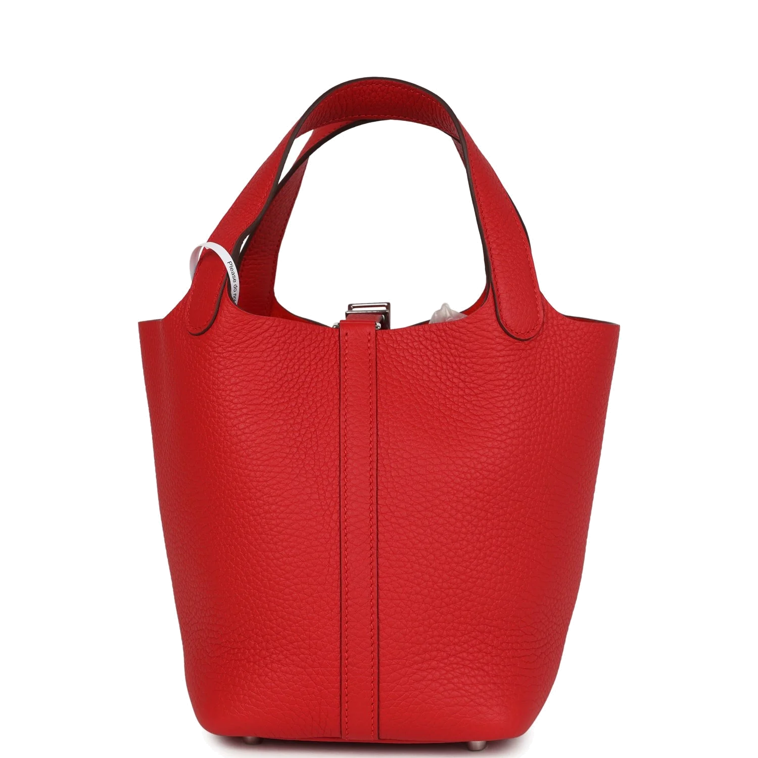 Hermes Picotin Lock 18 Rouge Radieux Clemence Palladium Hardware — фото 6